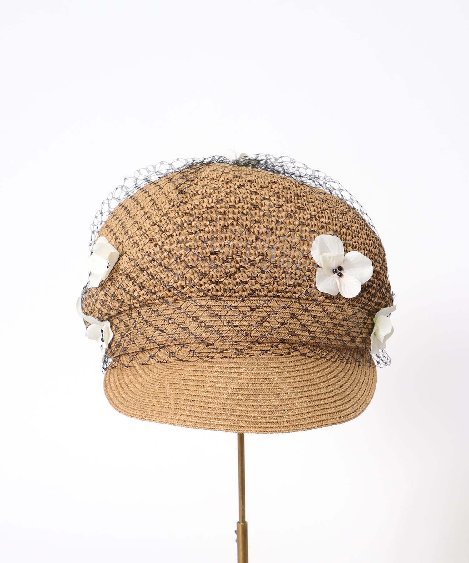 小花ベールキャスケット