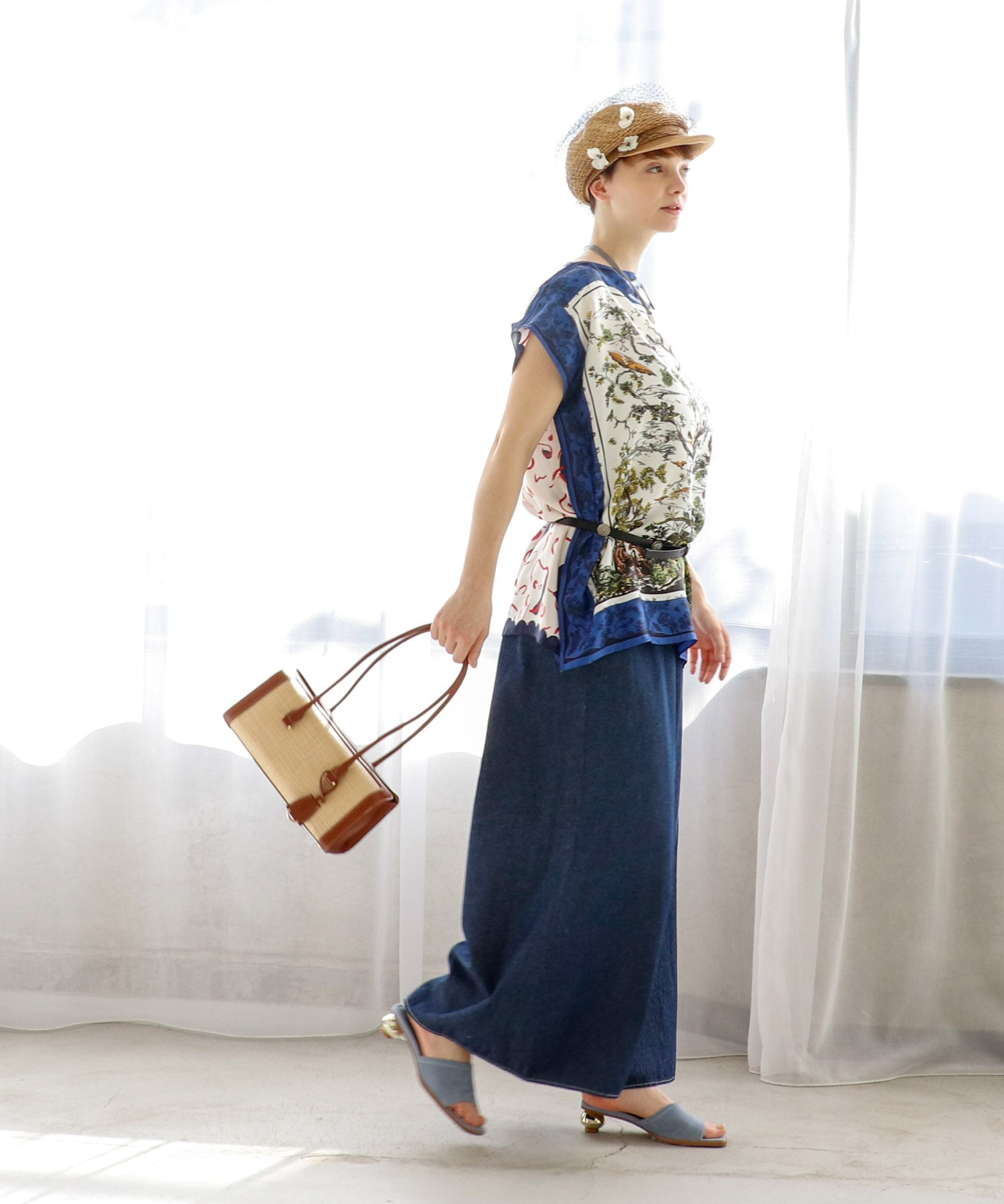 小花ベールキャスケット