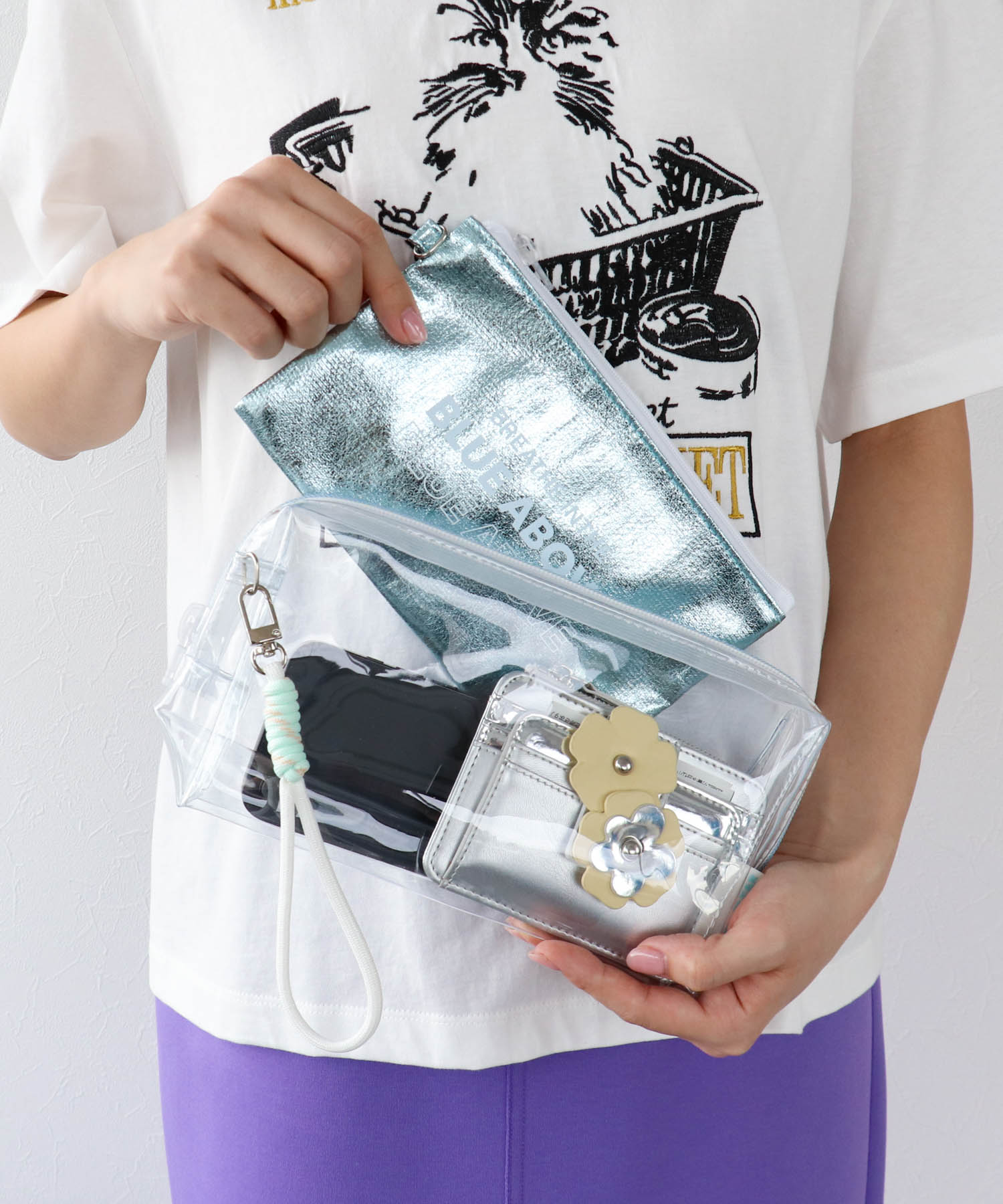 【保冷】フラッシュクリア保冷ストラップポーチ