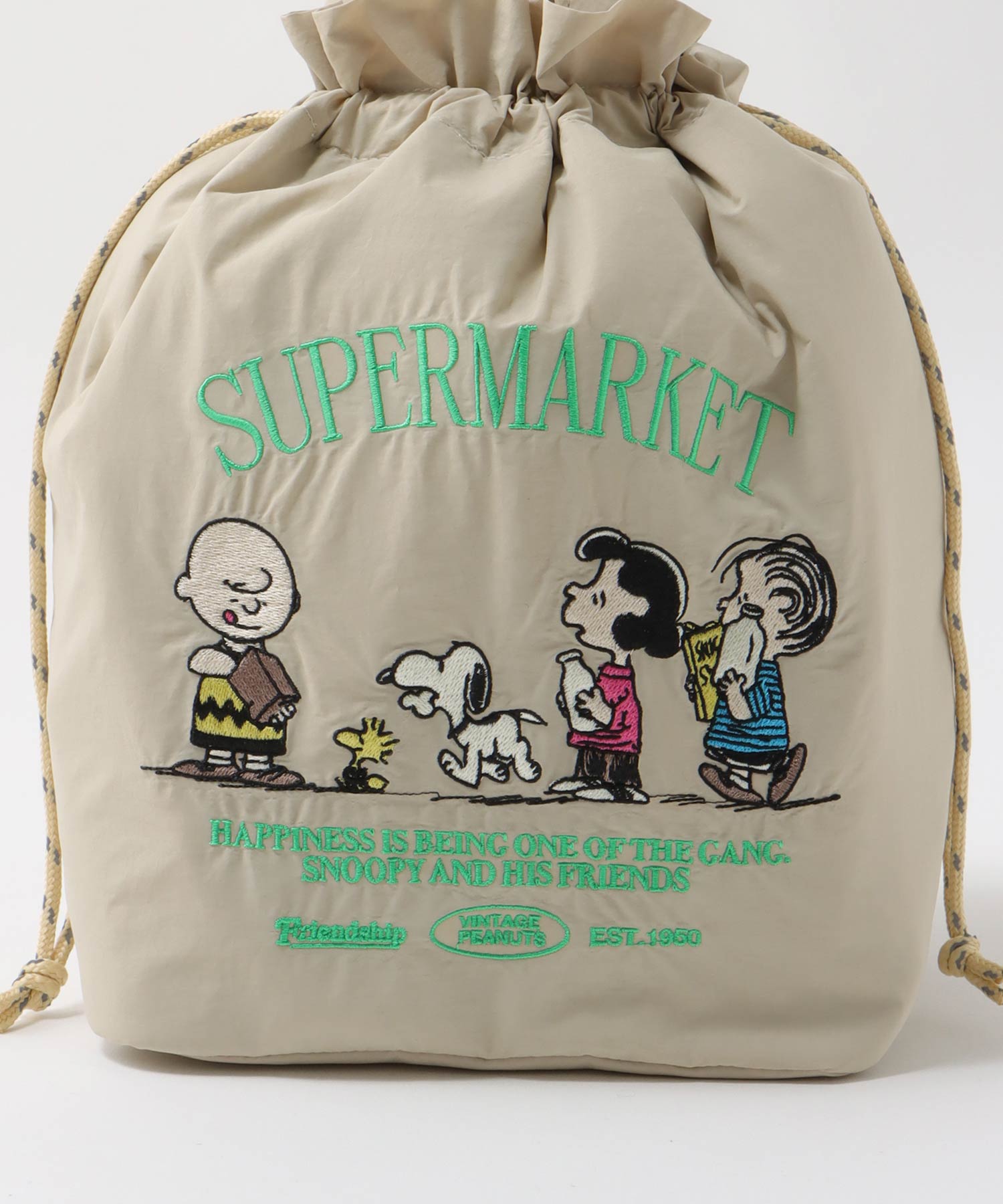 【保冷･保温】PEANUTS／保冷巾着トート