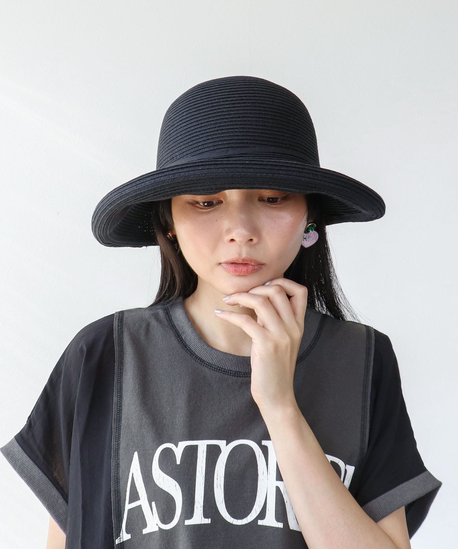 【UVケア・手洗い可】アジャスター付きブリムHAT