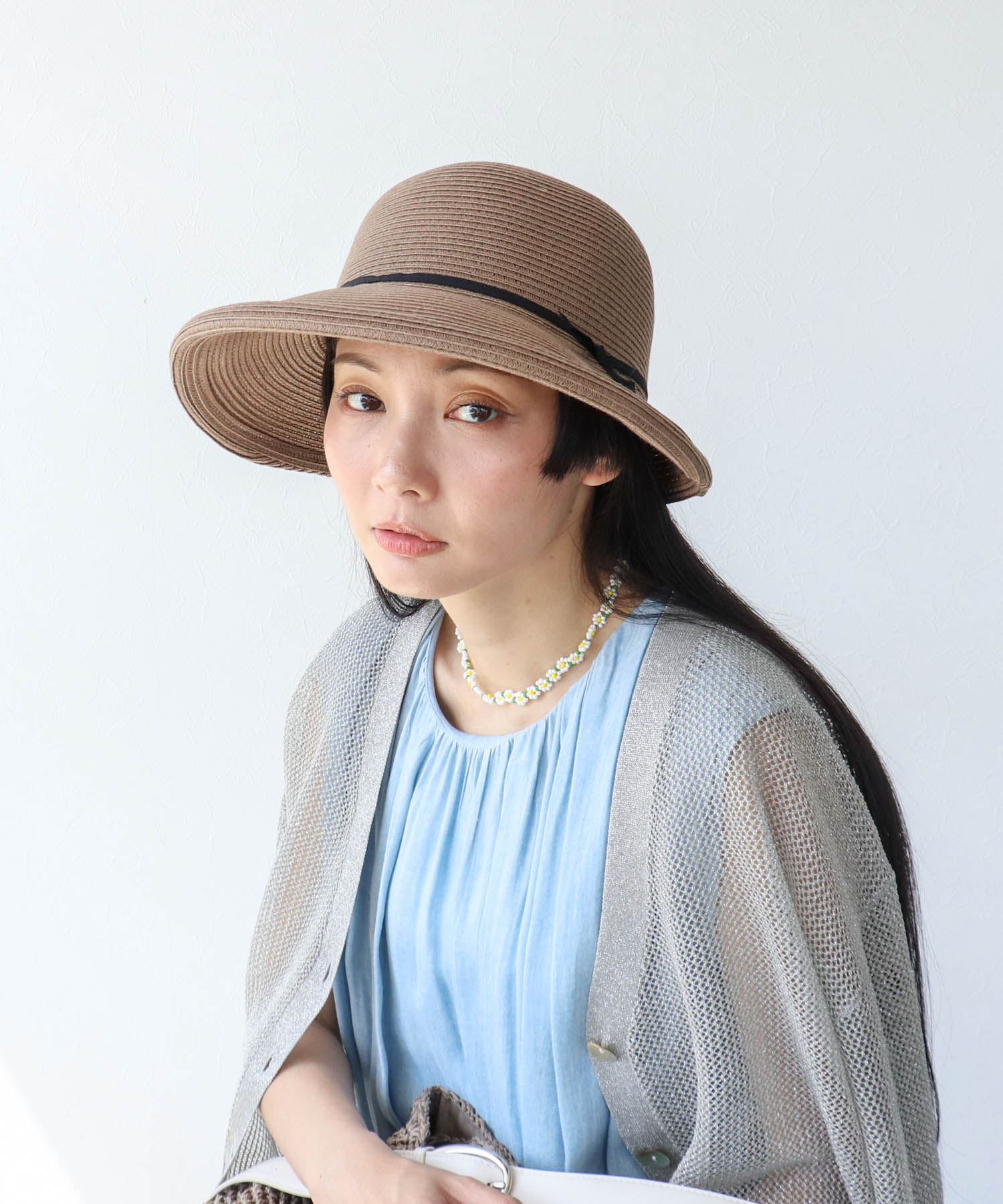 【UVケア・手洗い可】アジャスター付きブリムHAT