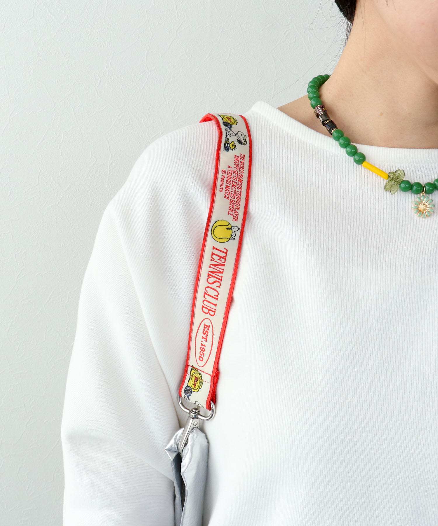 【2WAY仕様】PEANUTS／ストラップ付ショッパーBAG