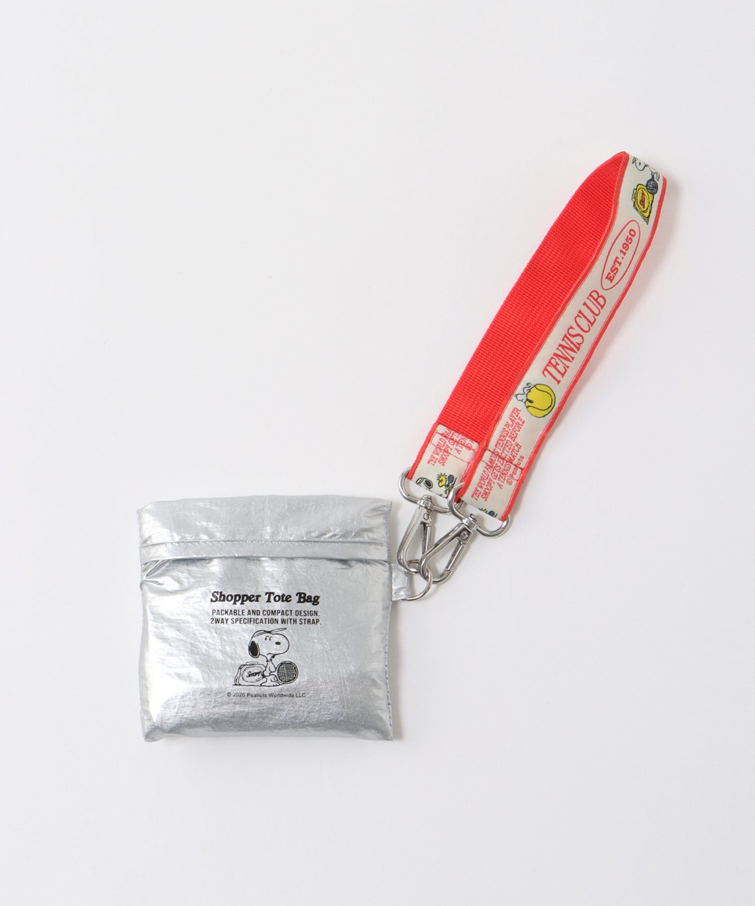 【2WAY仕様】PEANUTS／ストラップ付ショッパーBAG