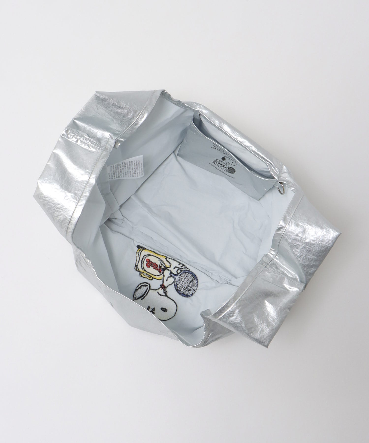 【2WAY仕様】PEANUTS／ストラップ付ショッパーBAG