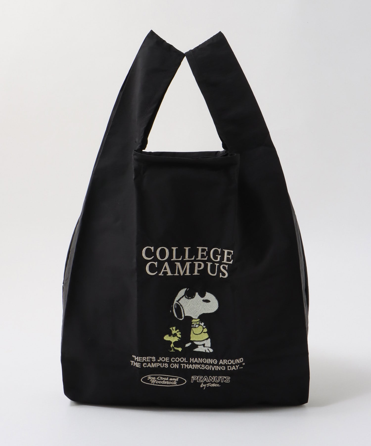 【2WAY仕様】PEANUTS／ストラップ付ショッパーBAG
