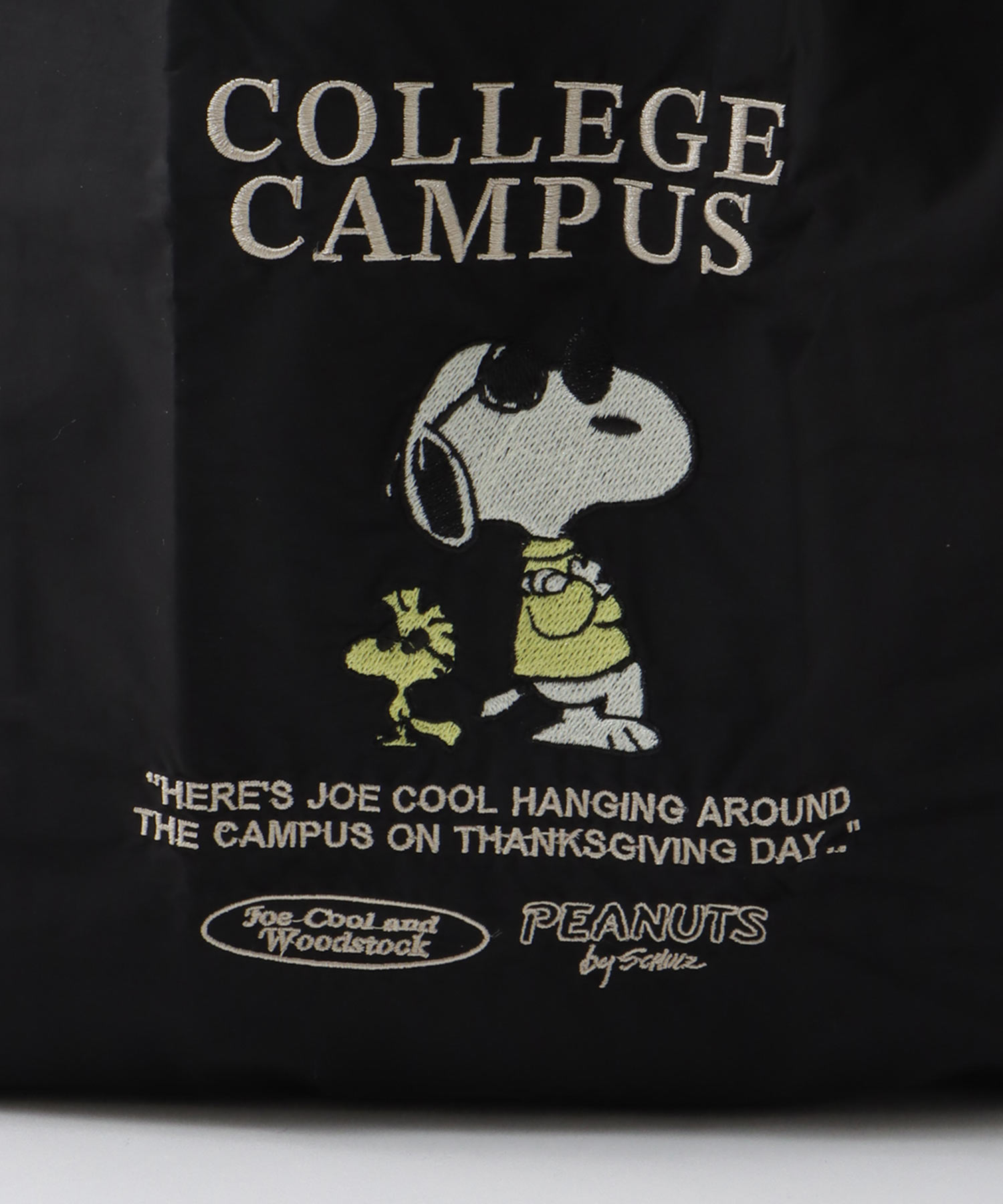 【2WAY仕様】PEANUTS／ストラップ付ショッパーBAG