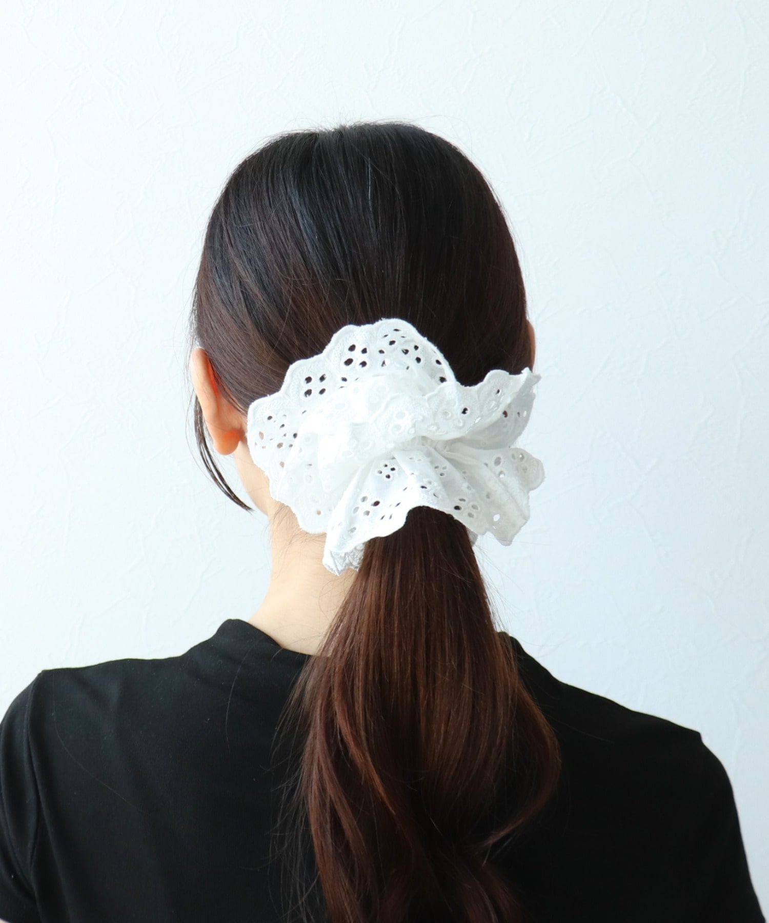 スカラップレースシュシュ