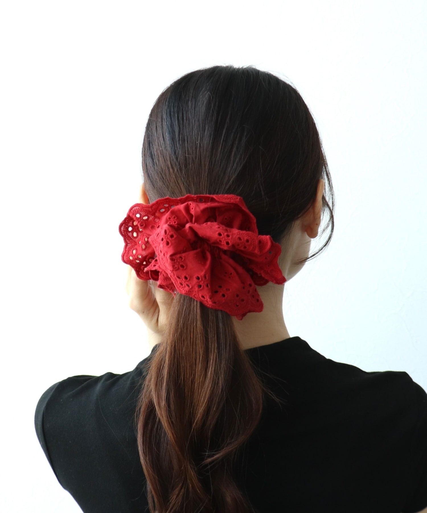 スカラップレースシュシュ