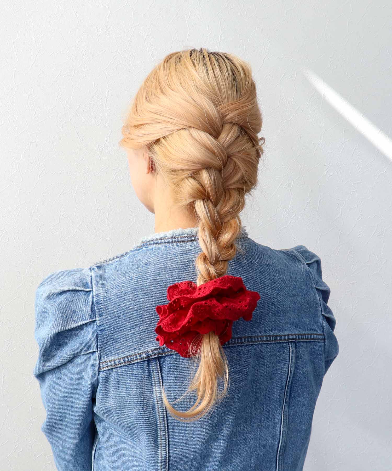 スカラップレースシュシュ