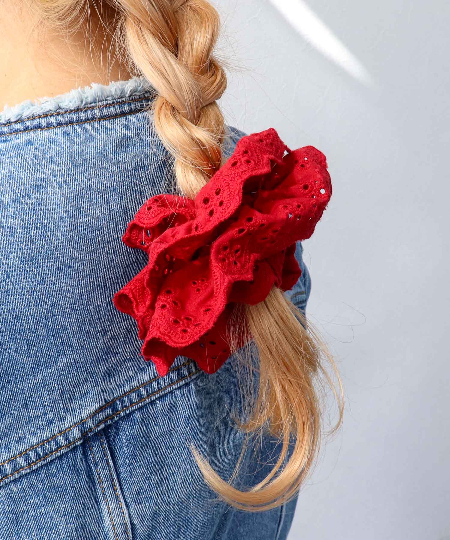 スカラップレースシュシュ