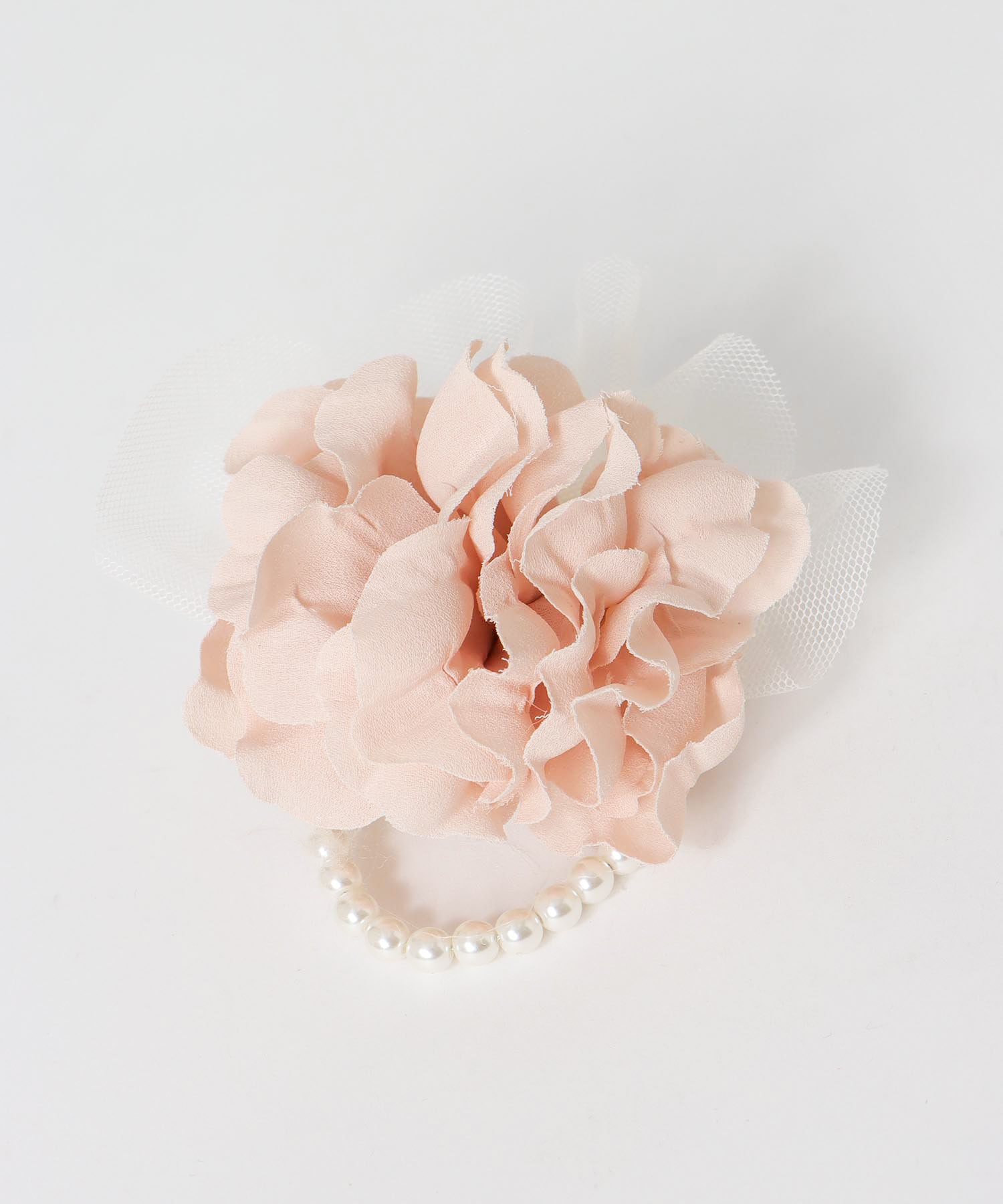 フリル×パールコサージュ