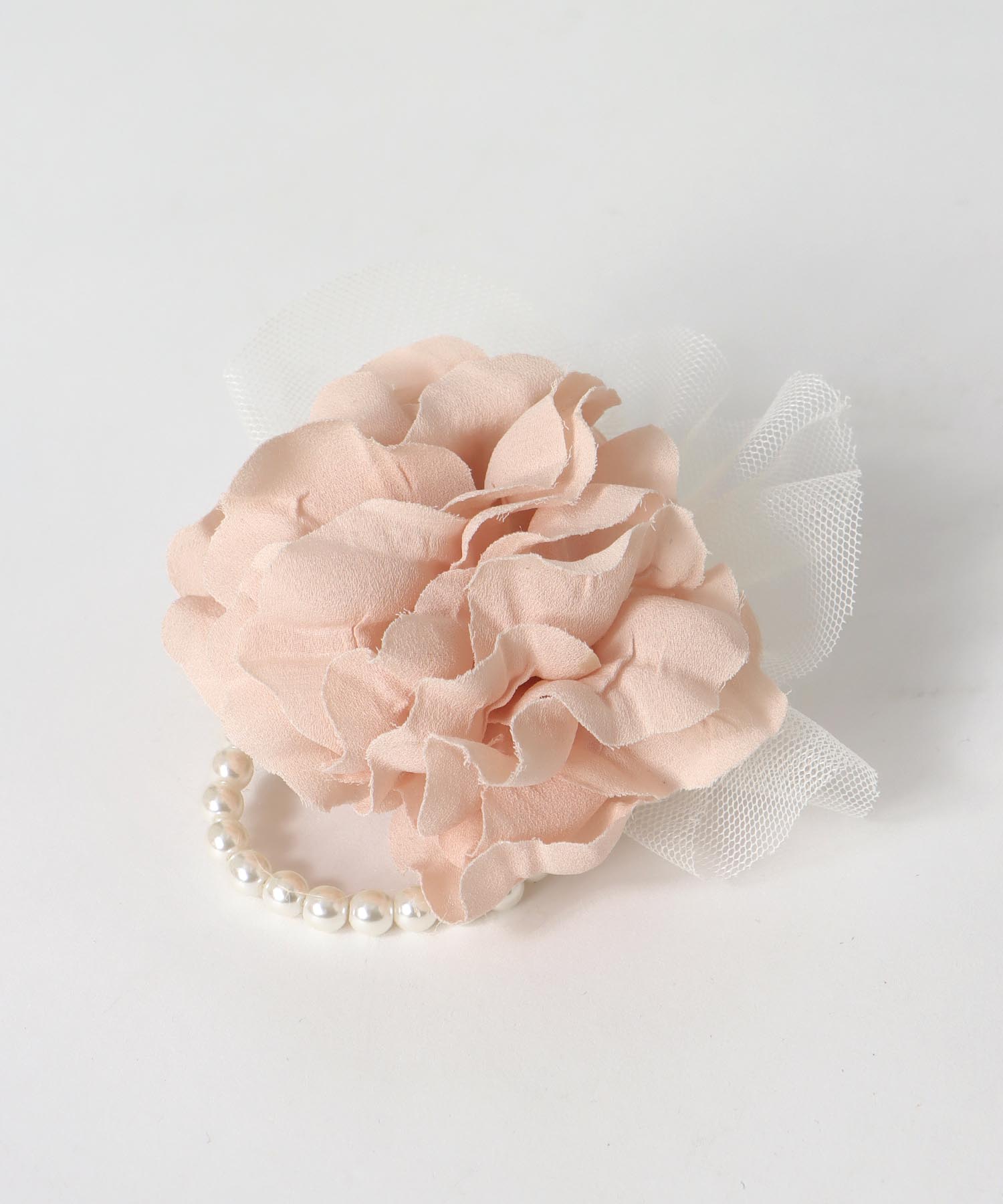 フリル×パールコサージュ