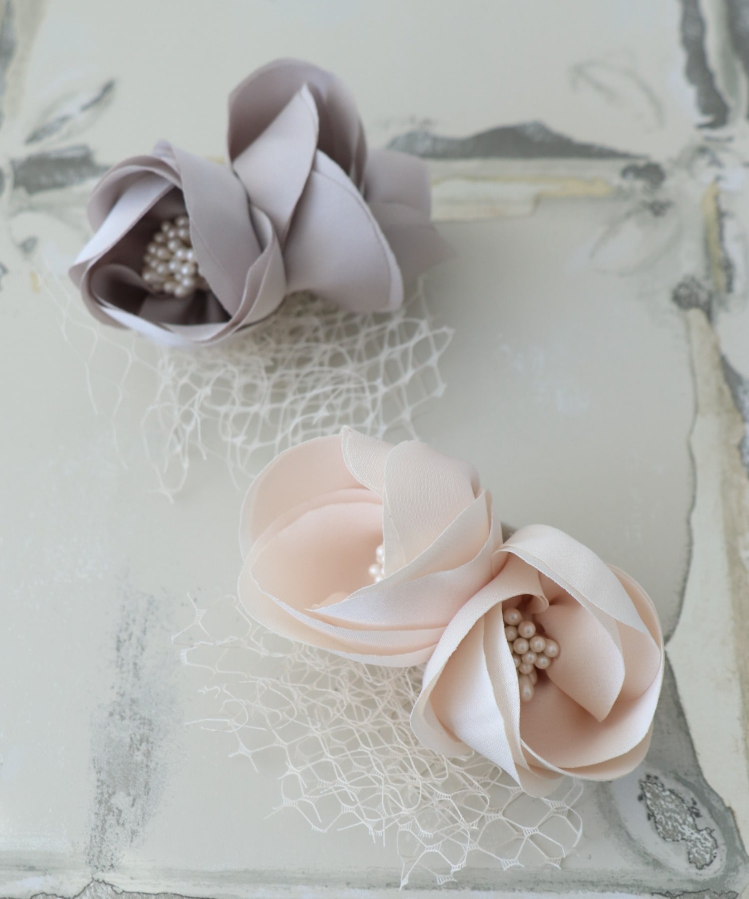 サテンダブルコサージュ