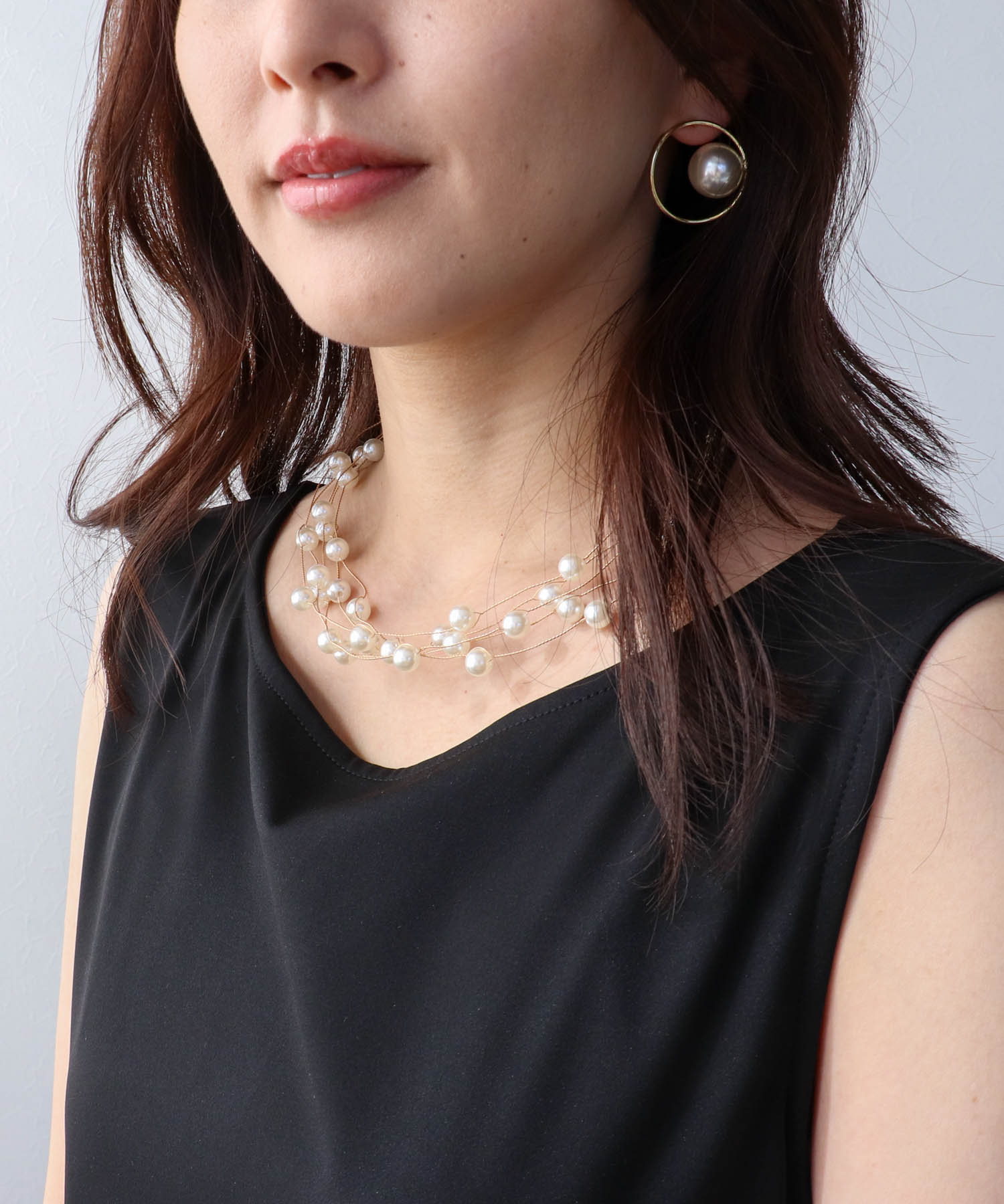 ワイヤーパールチョーカー