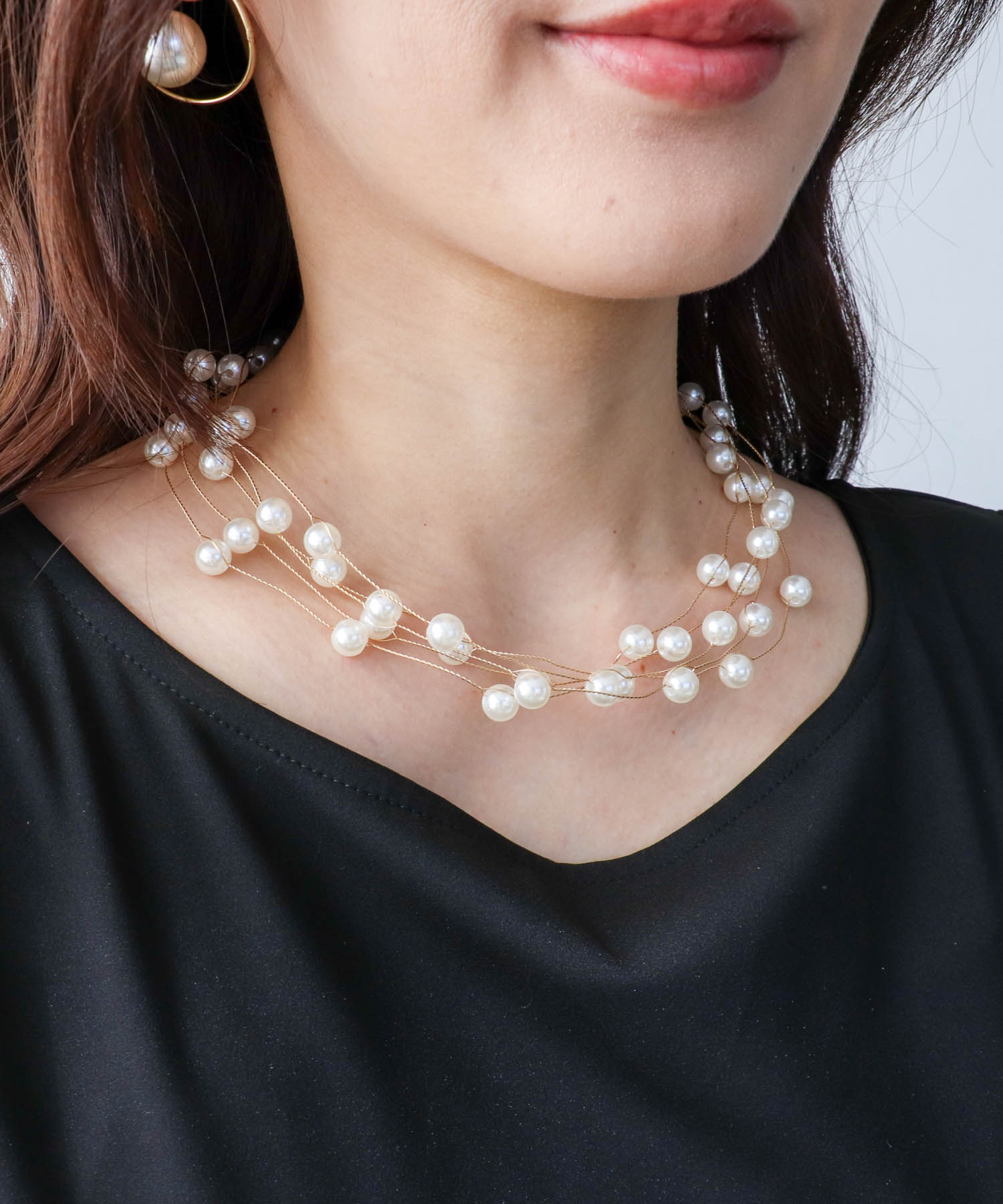 ワイヤーパールチョーカー