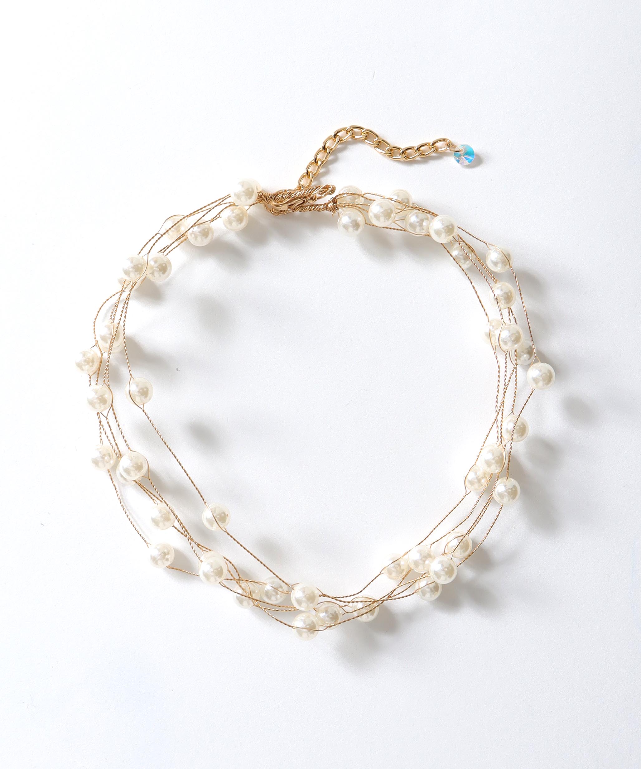 ワイヤーパールチョーカー