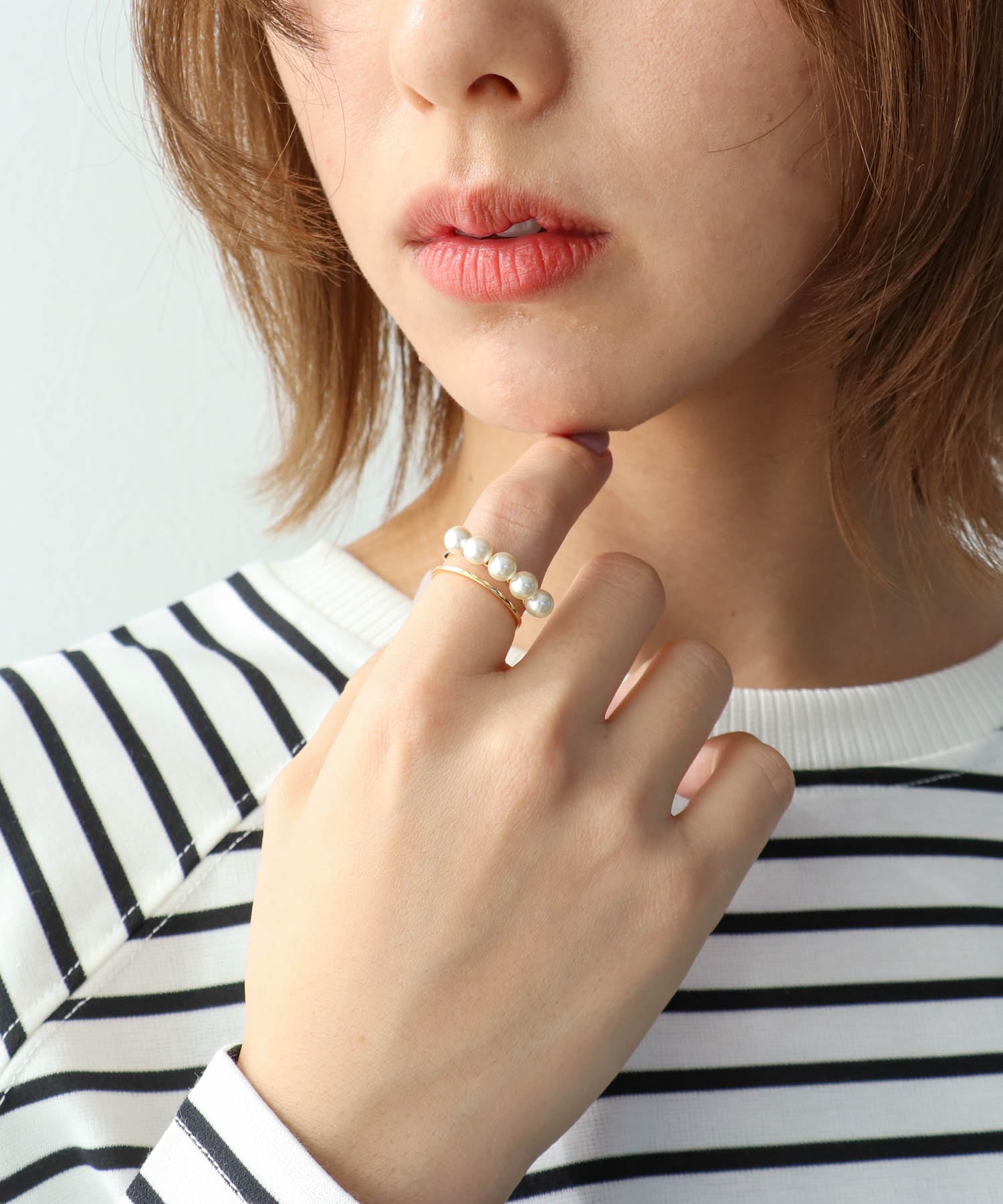 ラインパールダブルリングリング