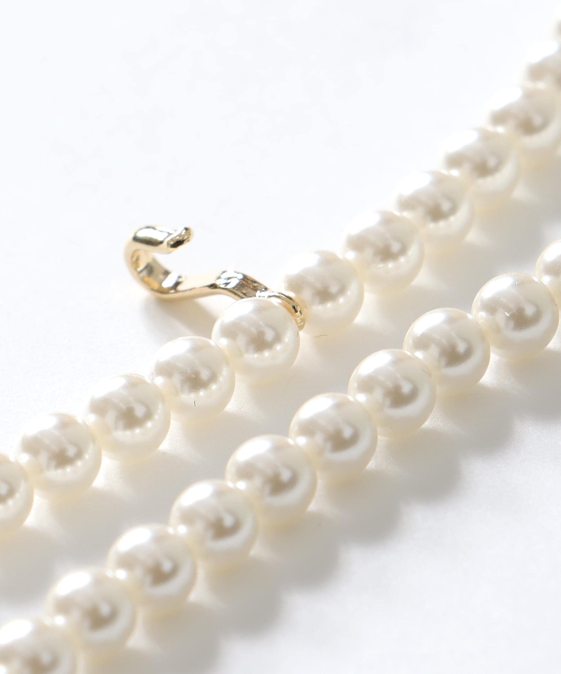 フックパ－ルフウリンジネックレス