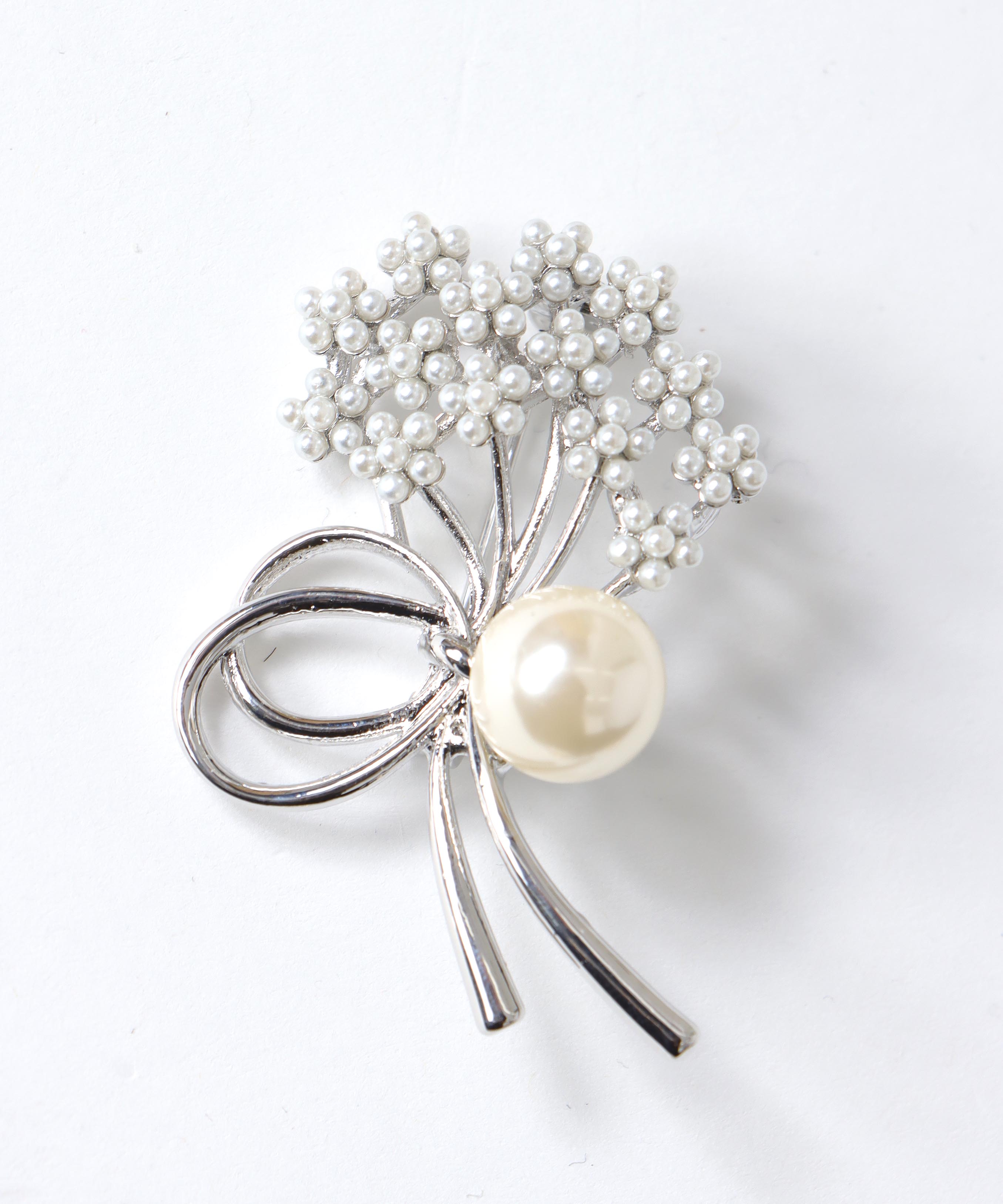 パールブーケブローチ