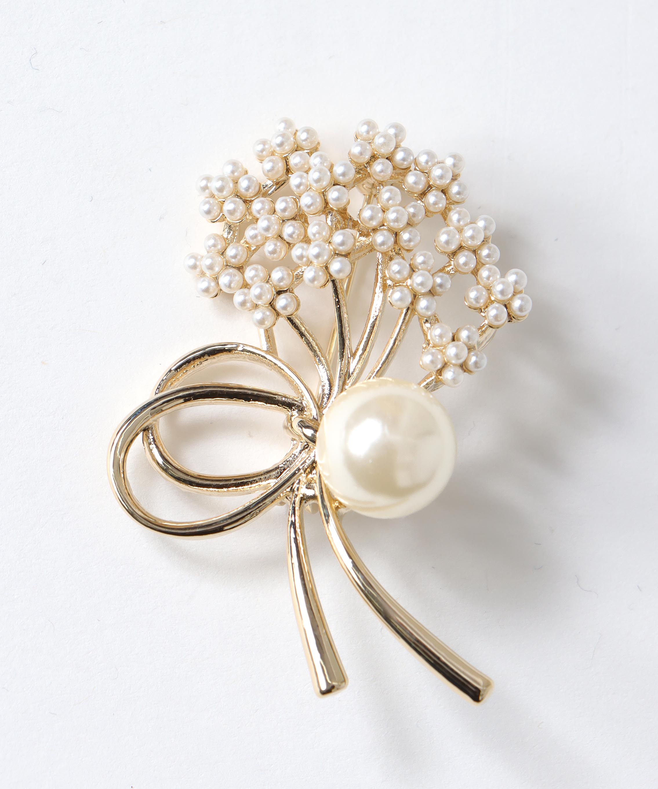パールブーケブローチ