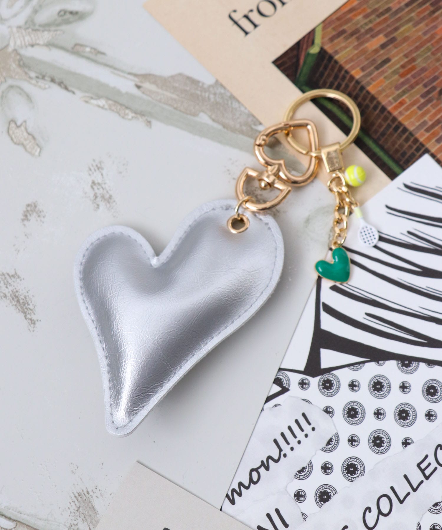 ミニチュア×クッションハートチャーム