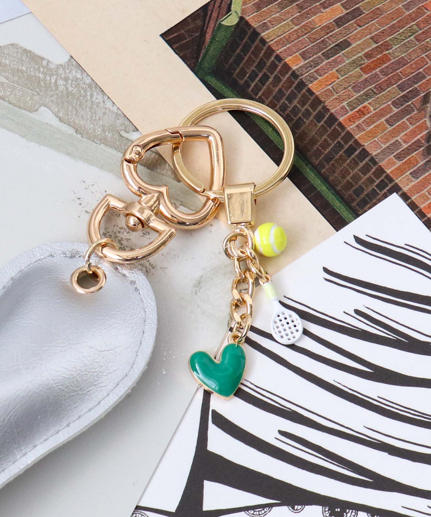 ミニチュア×クッションハートチャーム