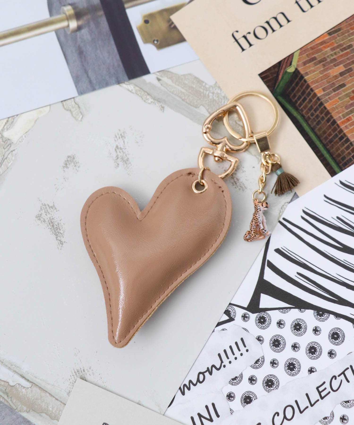 ミニチュア×クッションハートチャーム