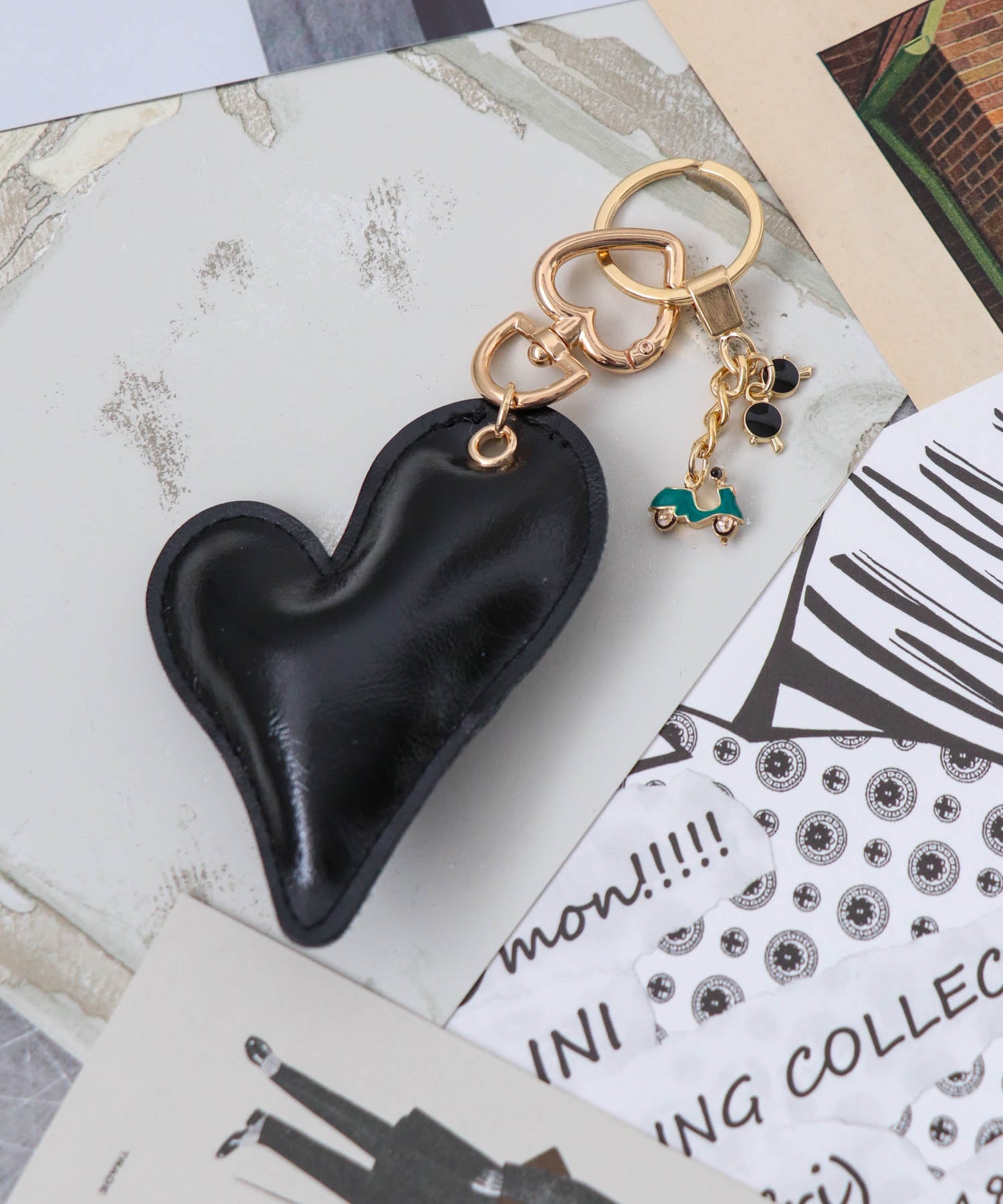 ミニチュア×クッションハートチャーム