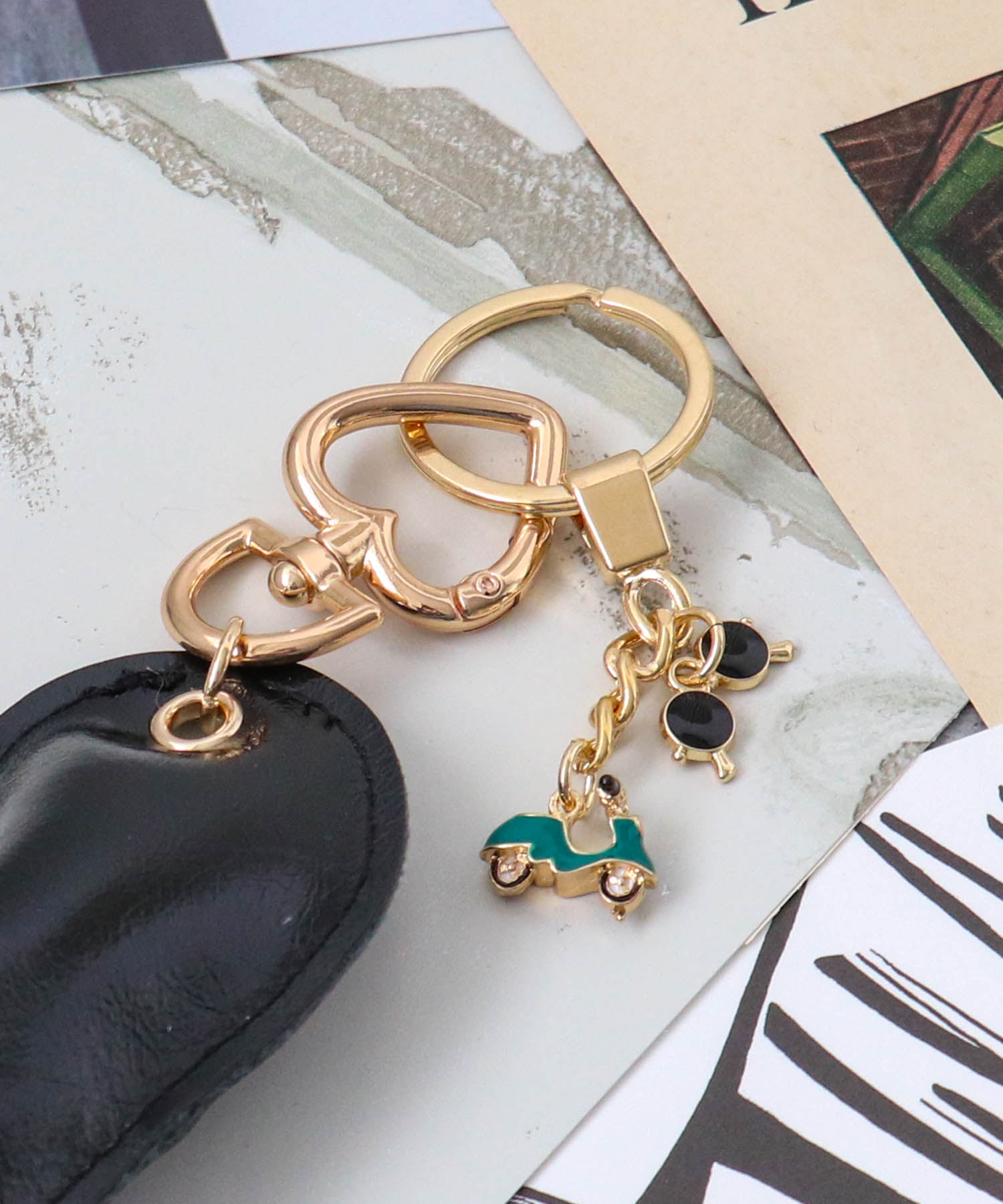 ミニチュア×クッションハートチャーム