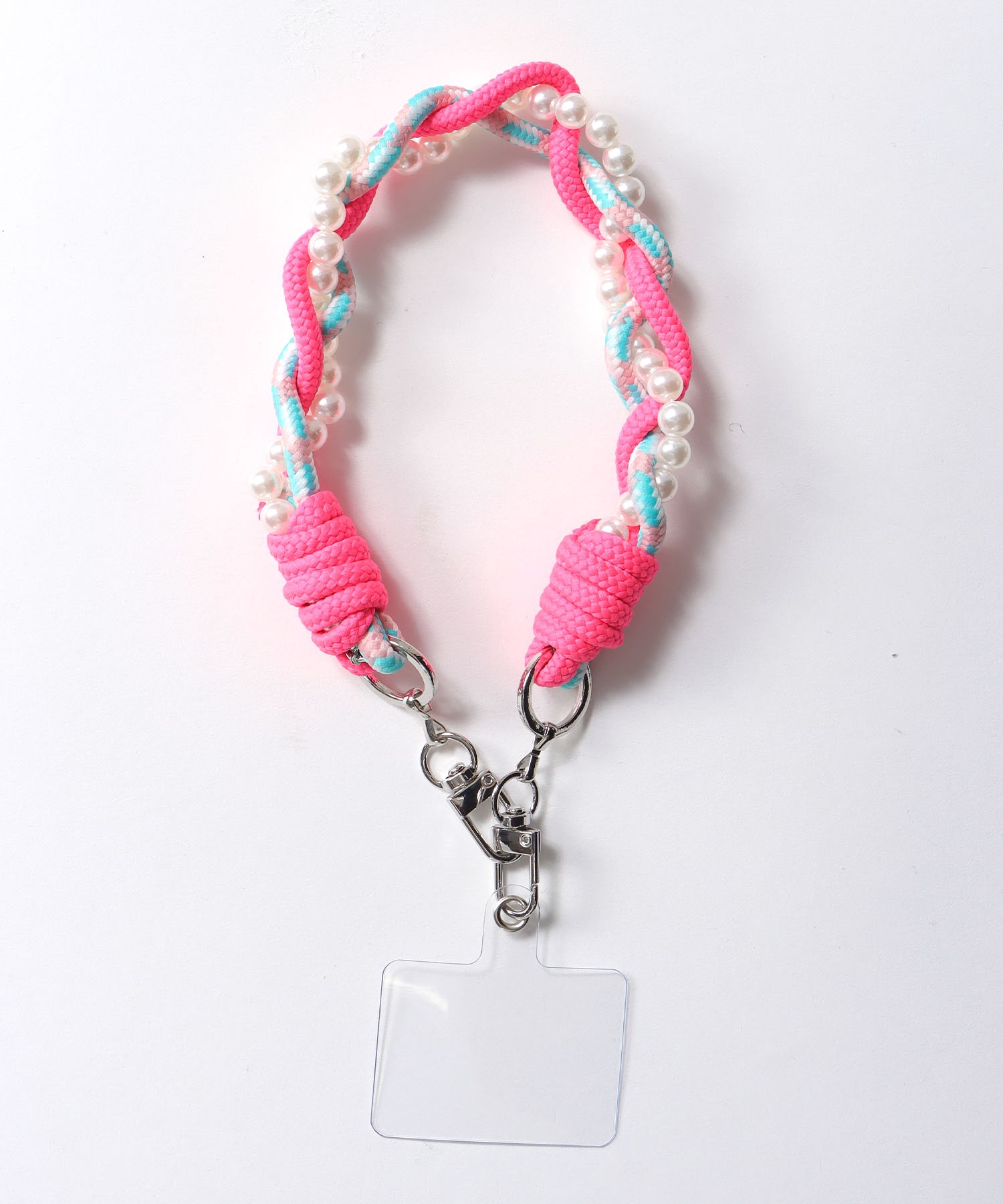 パール×パラコードストラップ