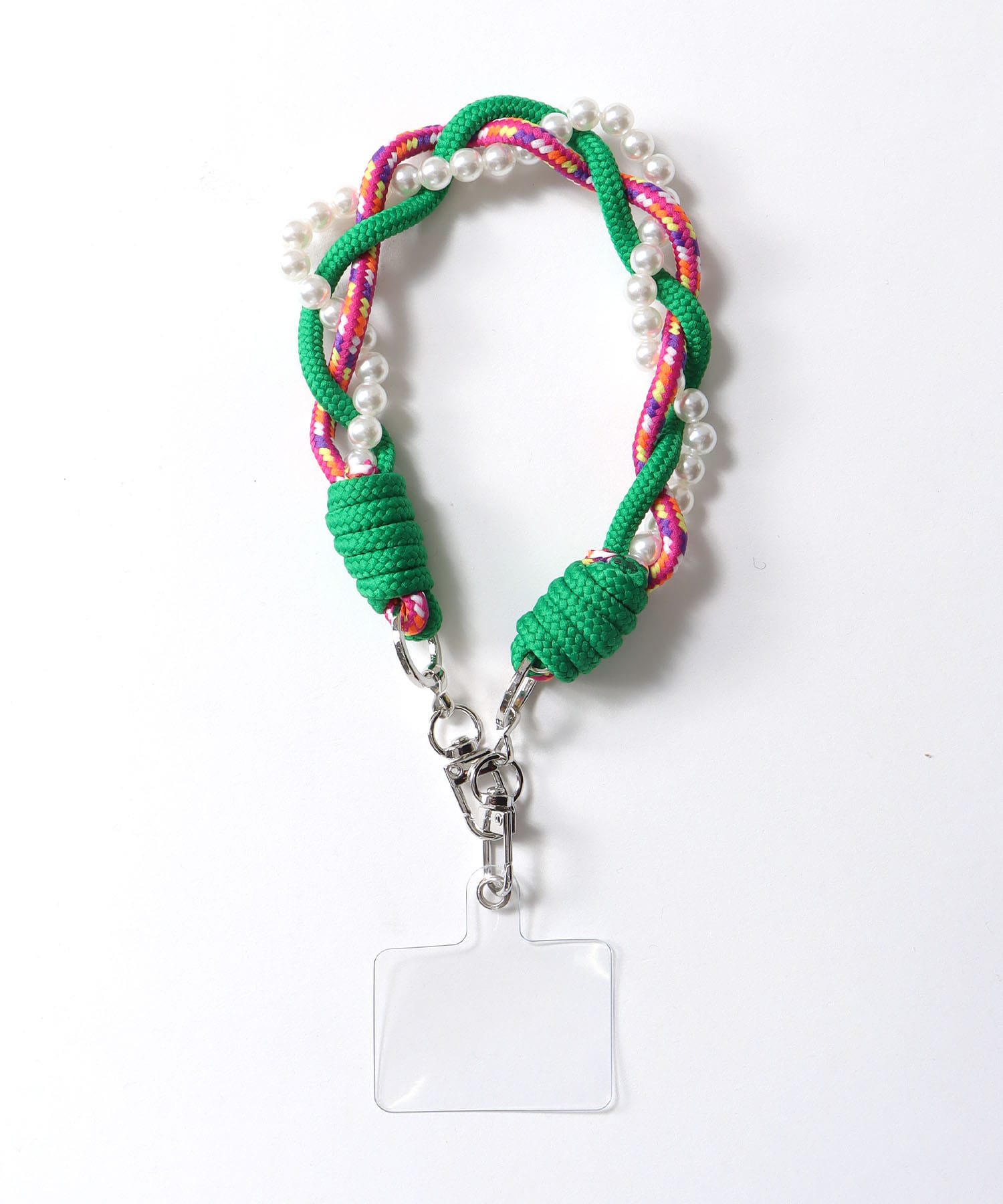 パール×パラコードストラップ