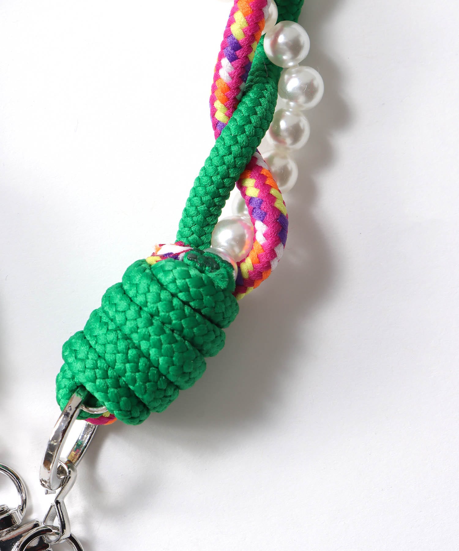 パール×パラコードストラップ