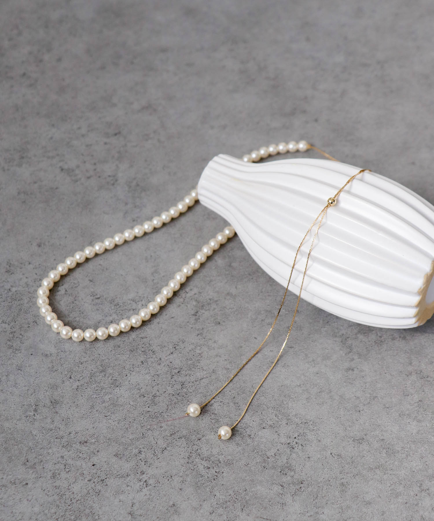 6mmパールスライドネックレス