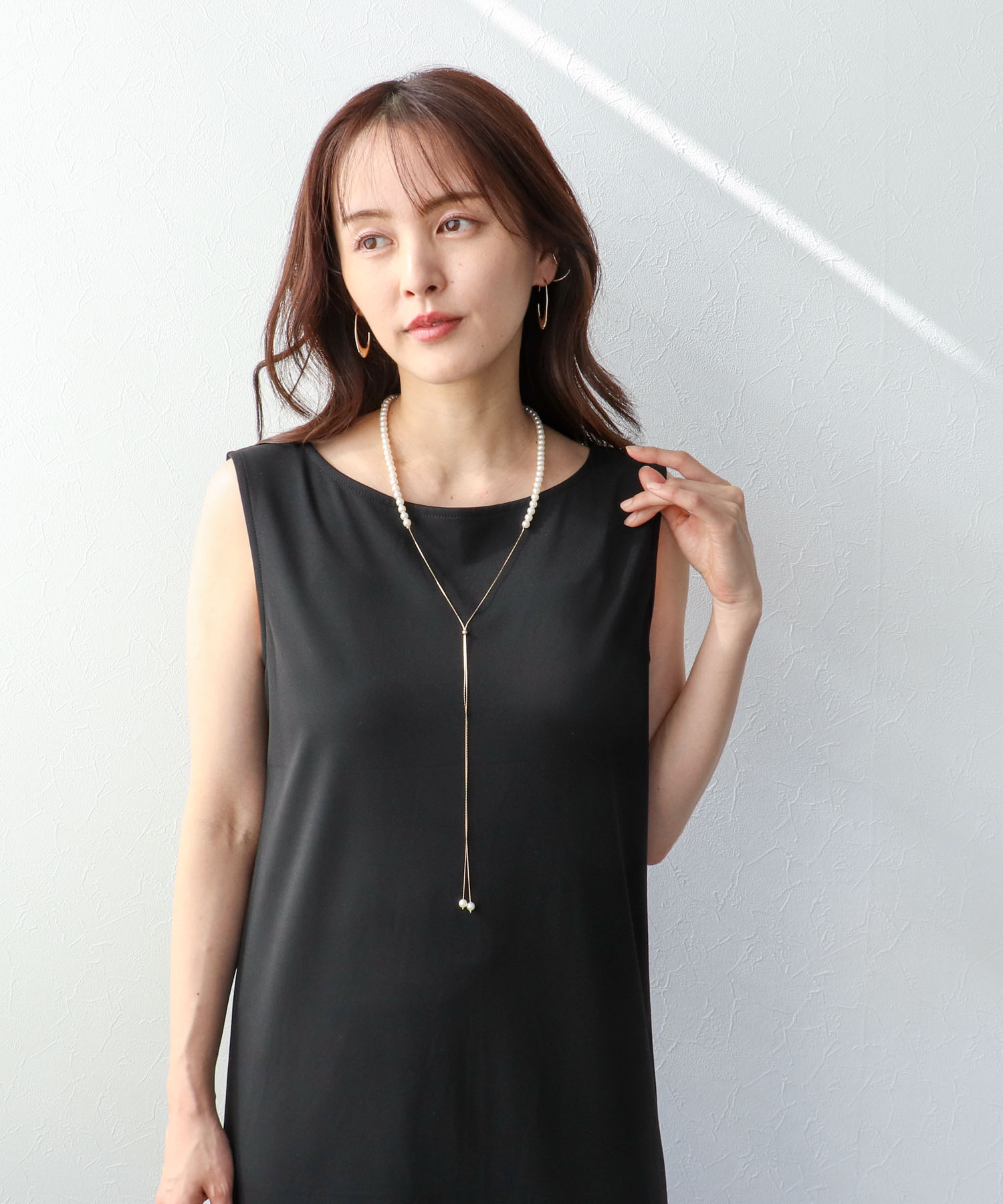 6mmパールスライドネックレス