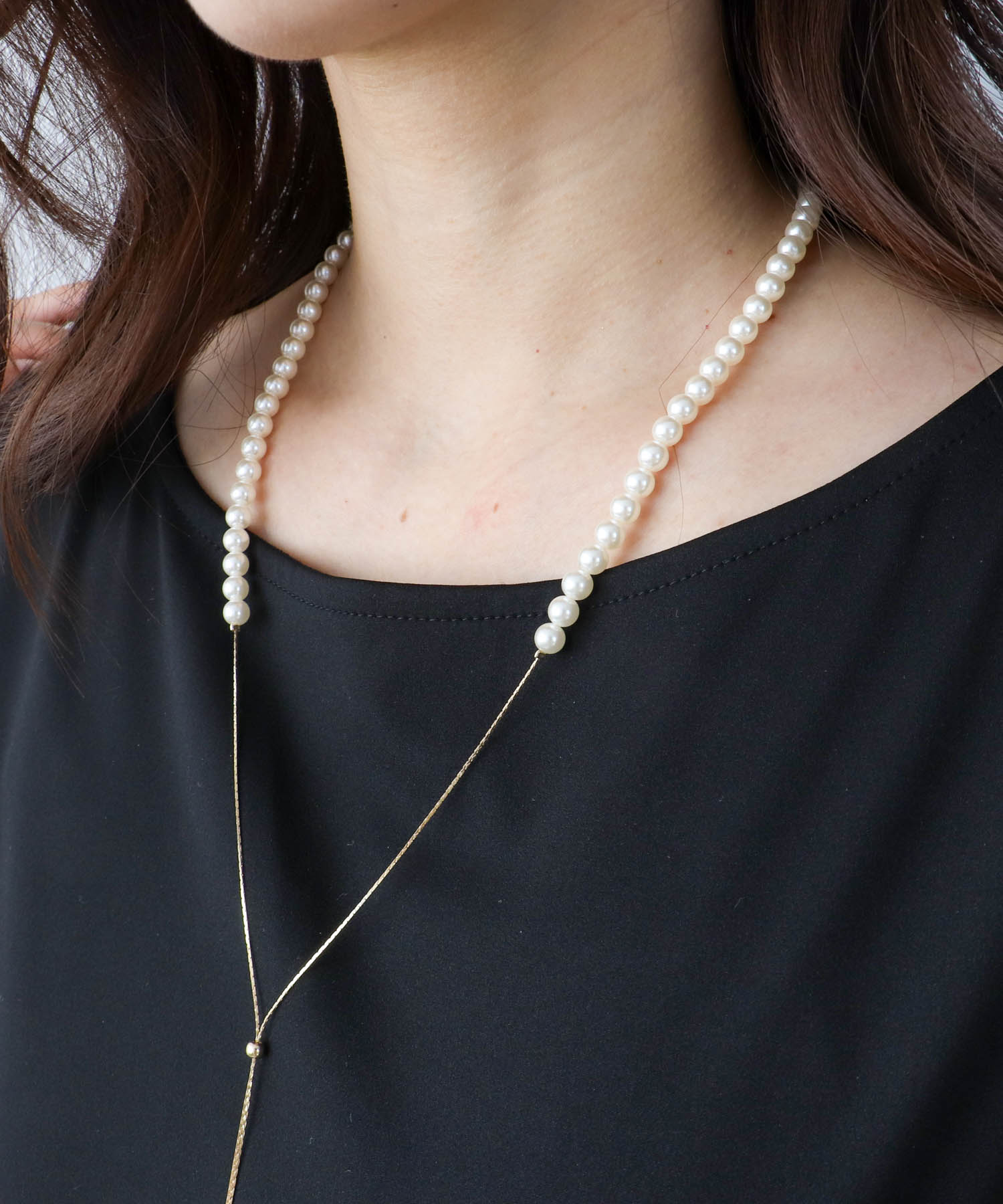 6mmパールスライドネックレス