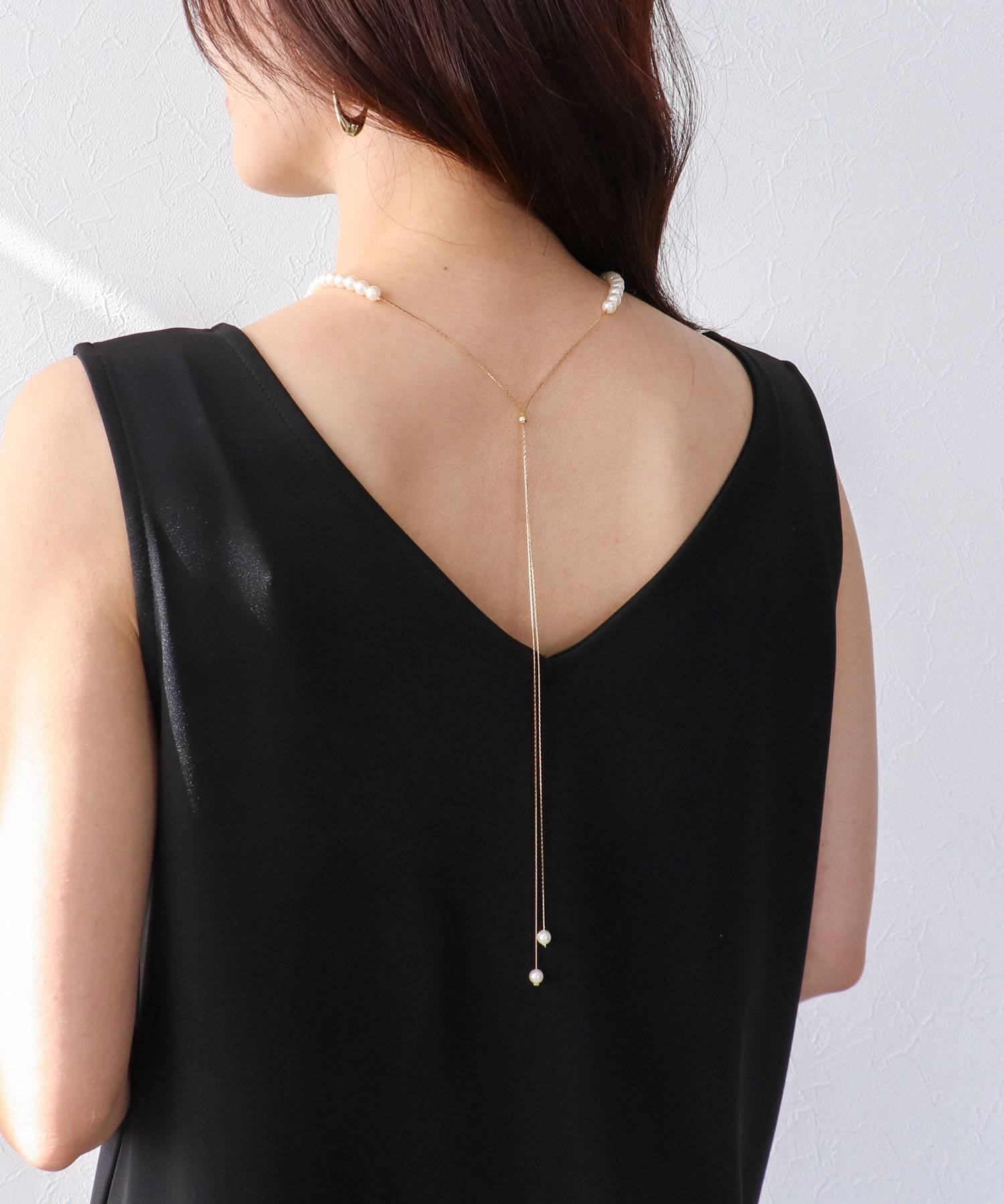 6mmパールスライドネックレス