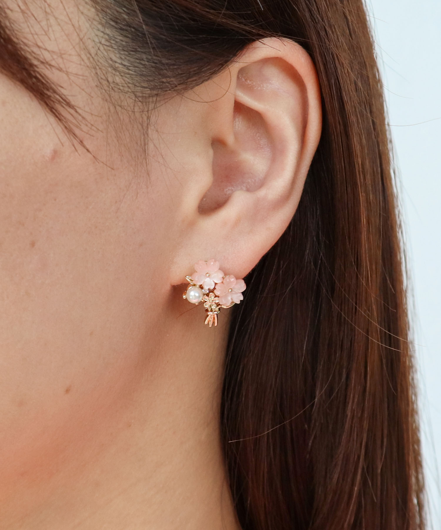 SAKURAパールブーケピアス