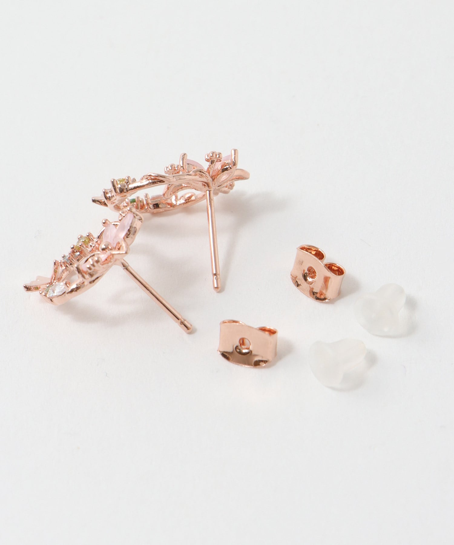 桜リースピアス