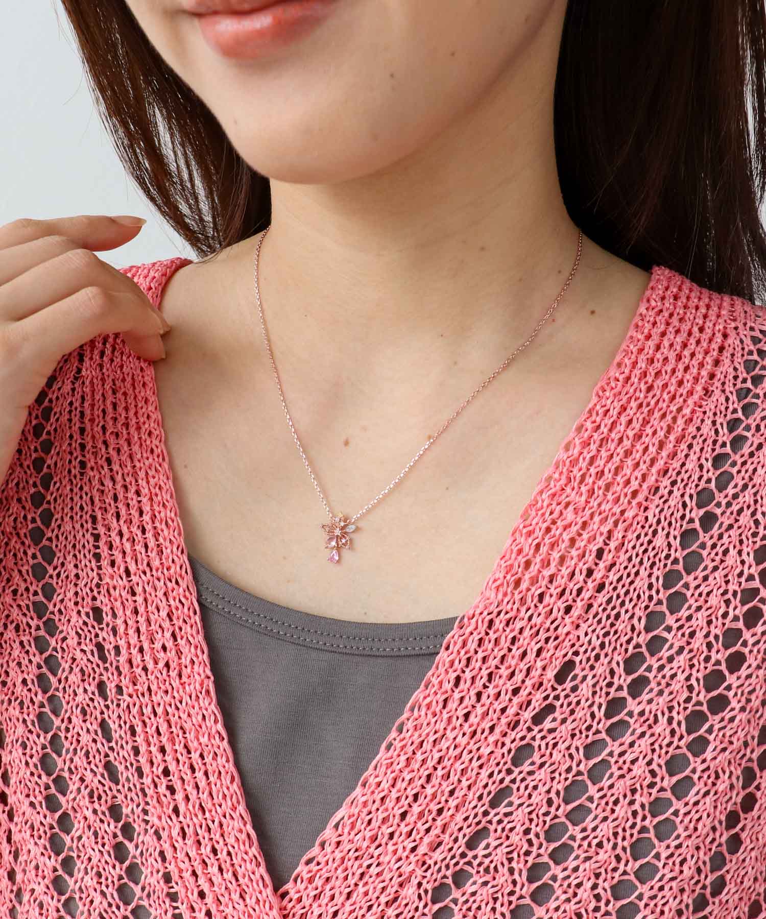 ビジュSAKURAネックレス