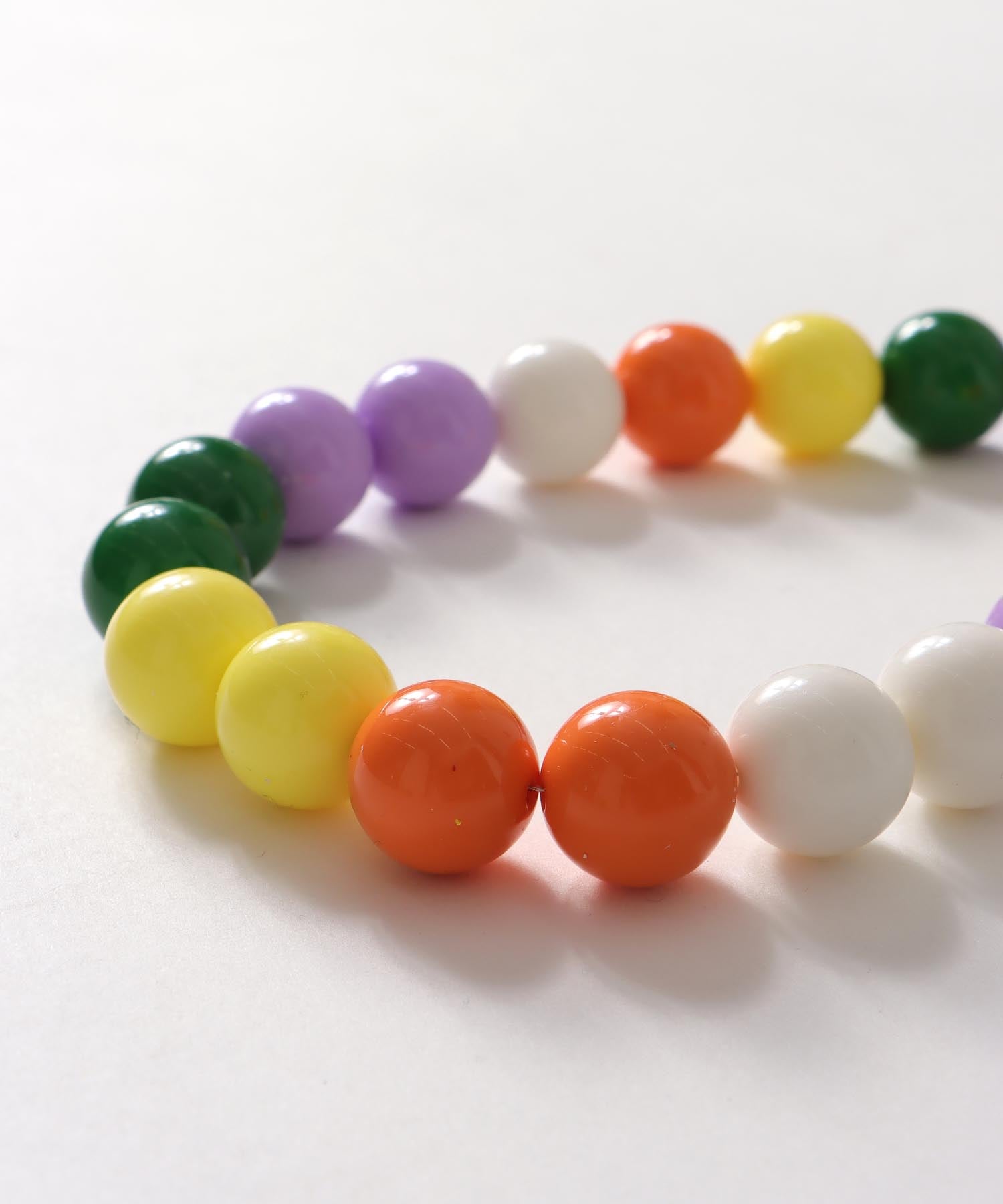 マルチカラーボールネックレス20mm