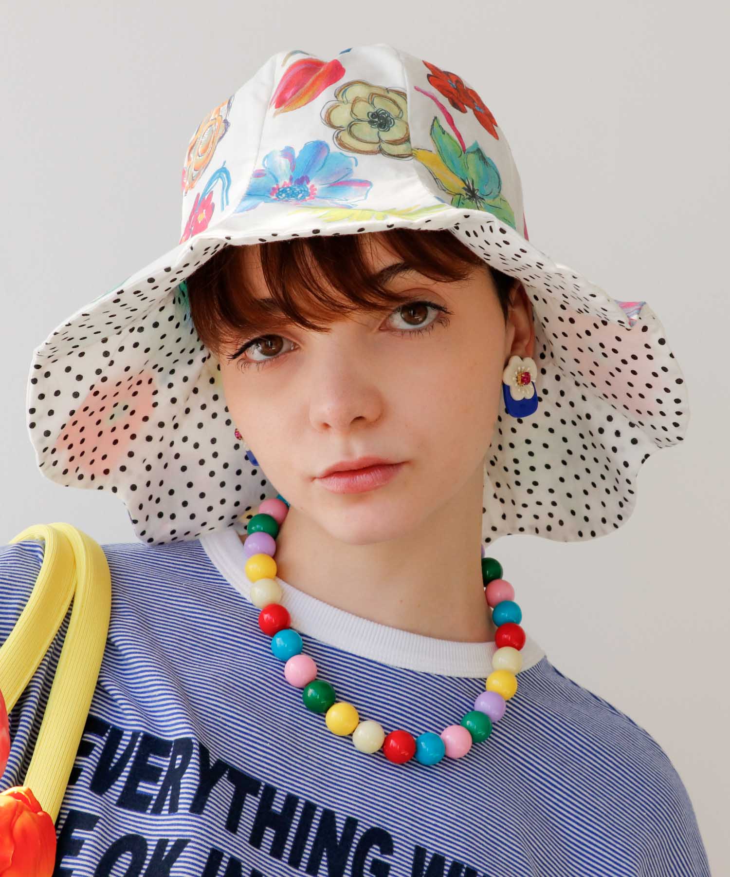 マルチカラーボールネックレス16mm