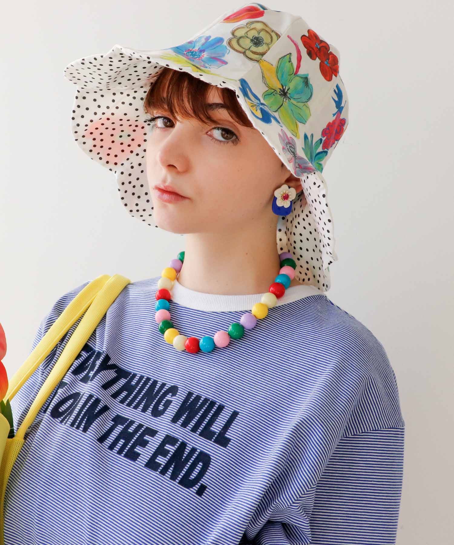 マルチカラーボールネックレス16mm