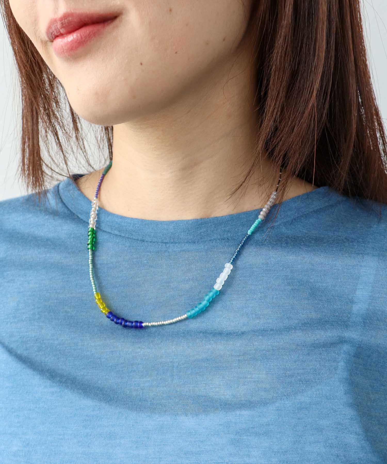 マルチビーズネックレス