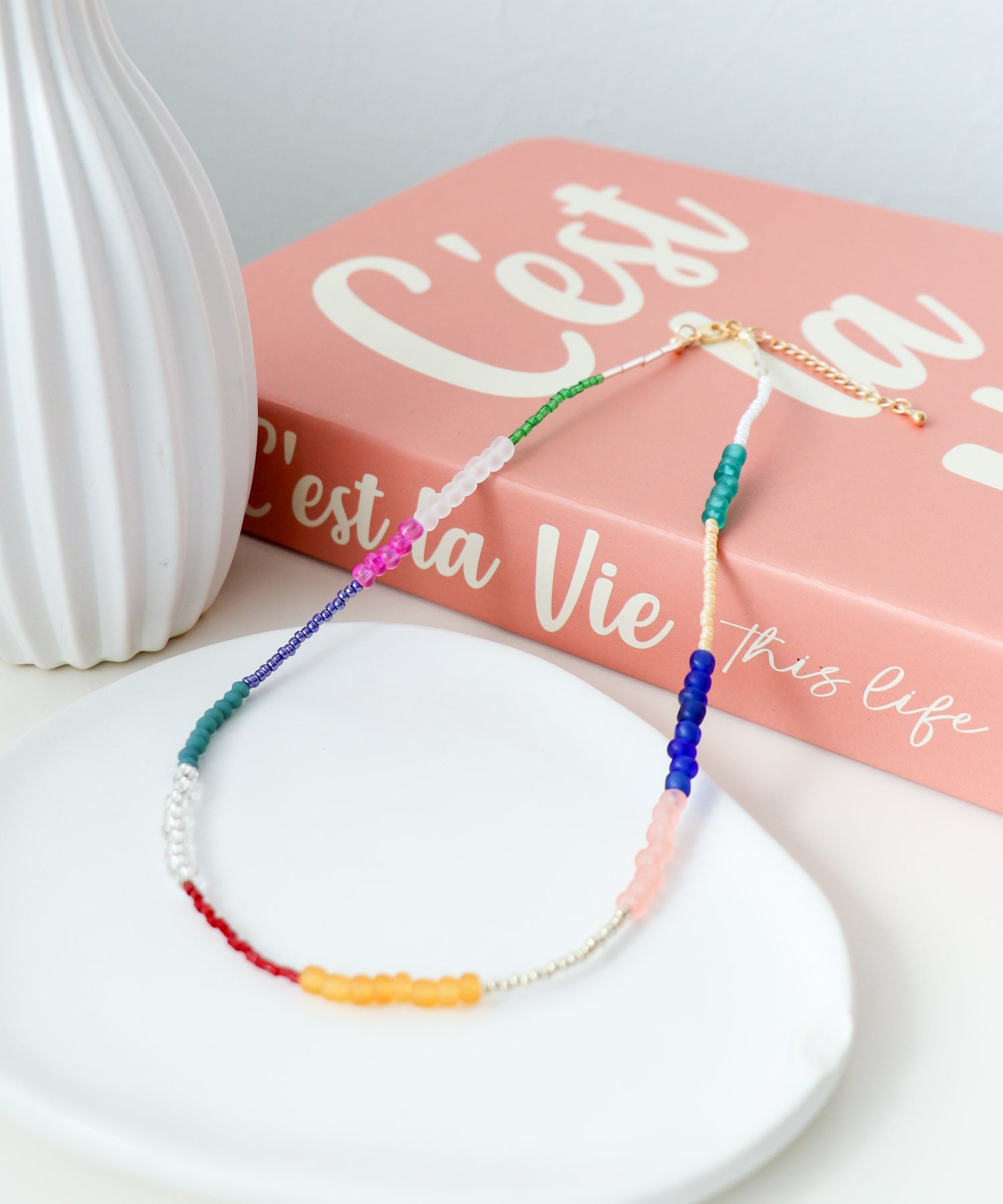 マルチビーズネックレス