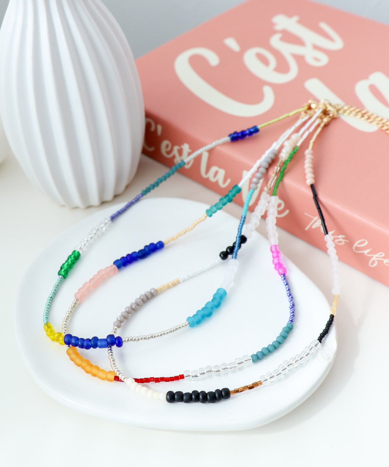 マルチビーズネックレス