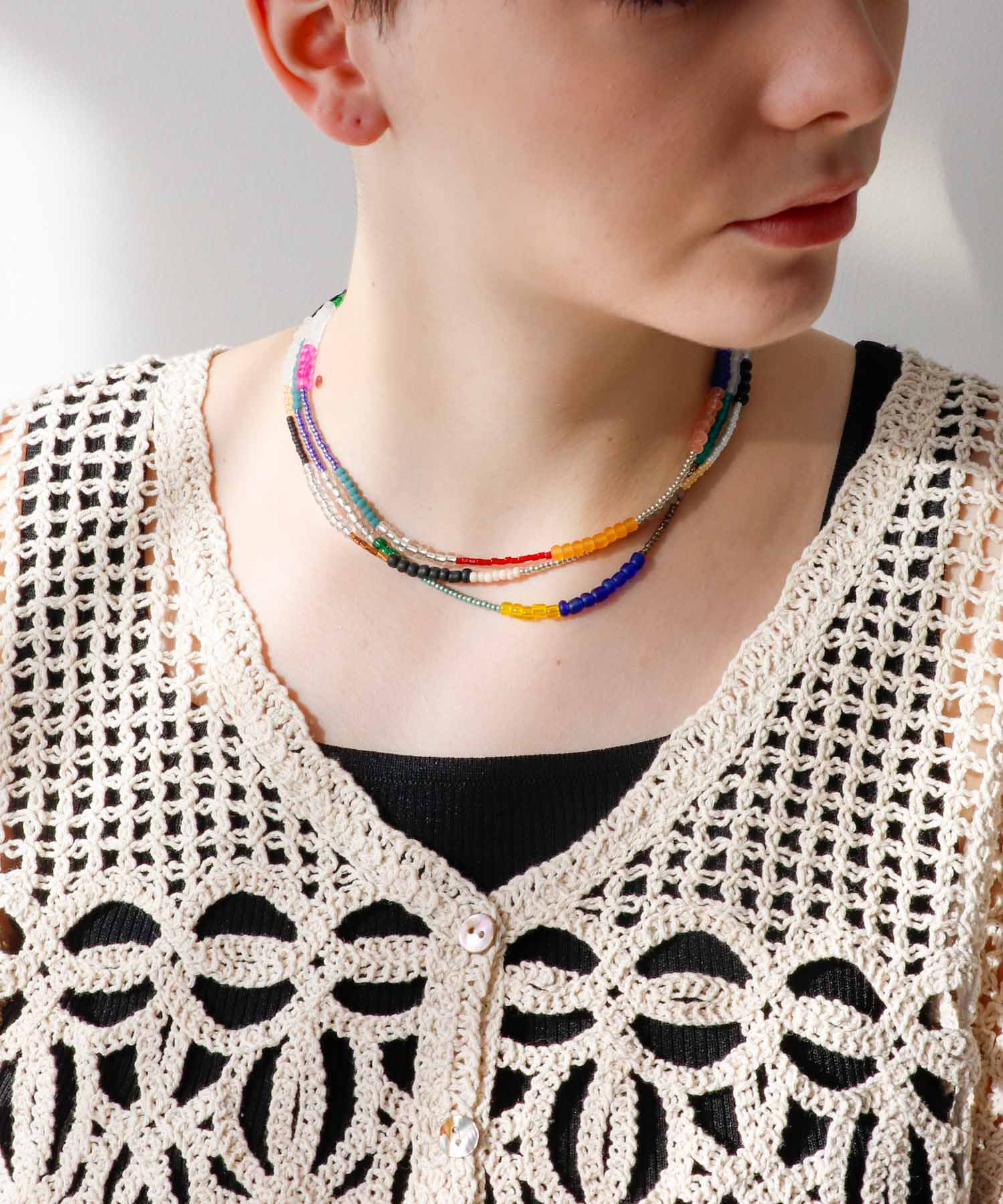 マルチビーズネックレス