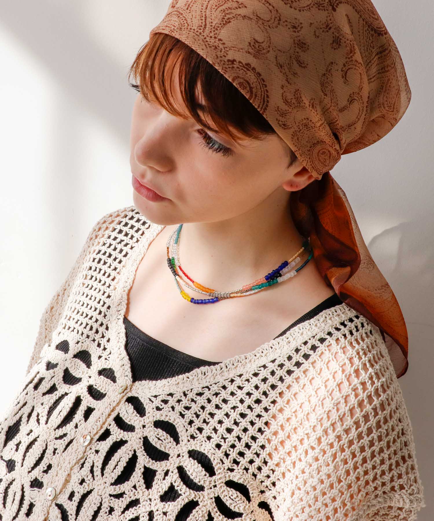 マルチビーズネックレス