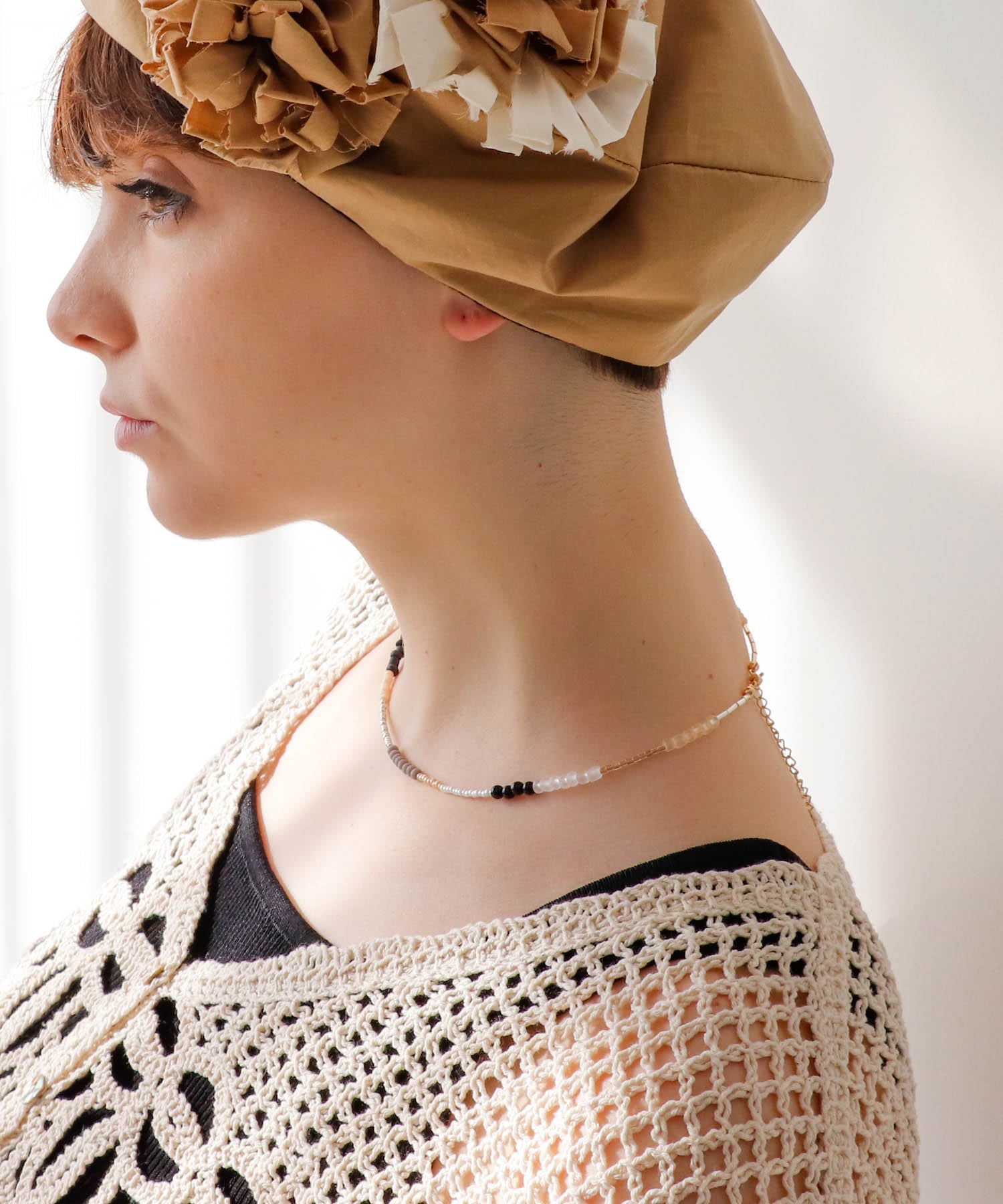 マルチビーズネックレス