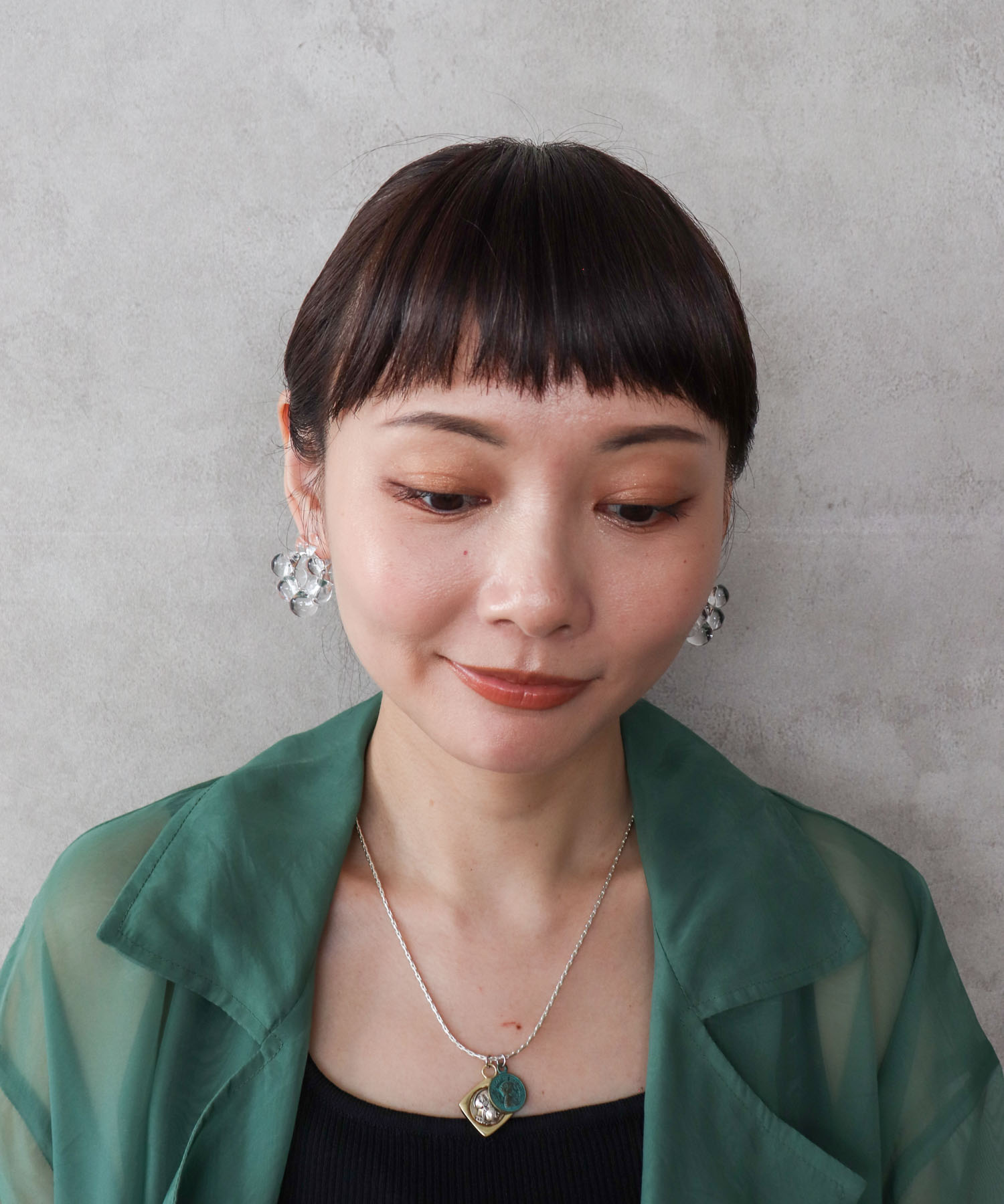 バブルリングクリアピアス